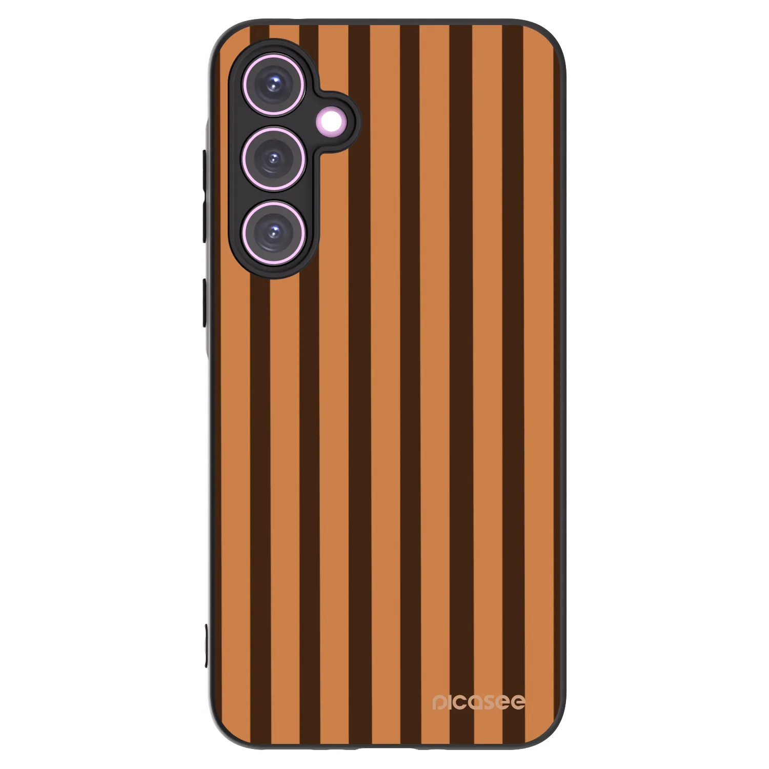 Picasee crna silikonska maskica za Samsung Galaxy A35 5G A356B - Caramel lines