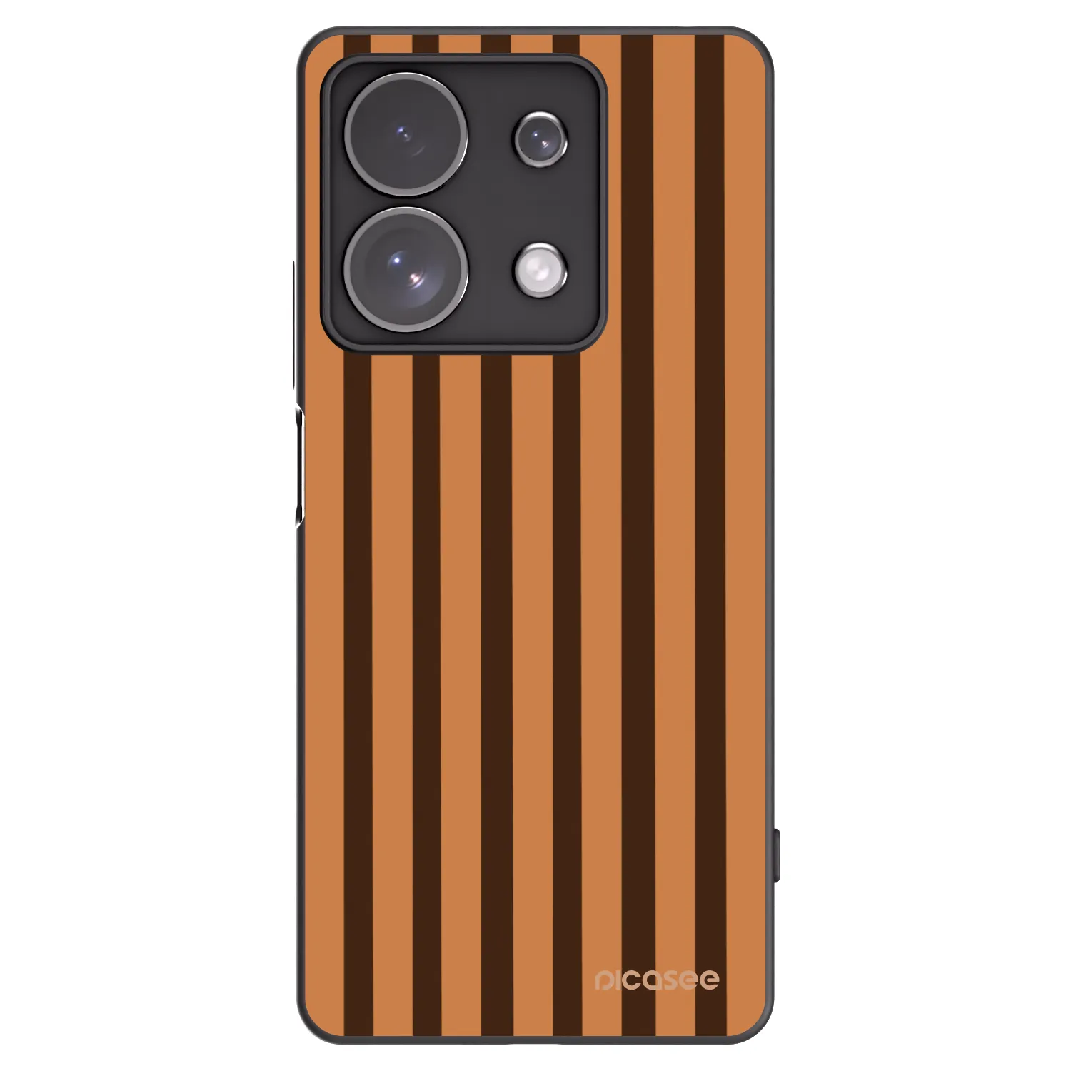 Picasee crna silikonska maskica za Xiaomi Redmi Note 13 Pro 4G - Caramel lines