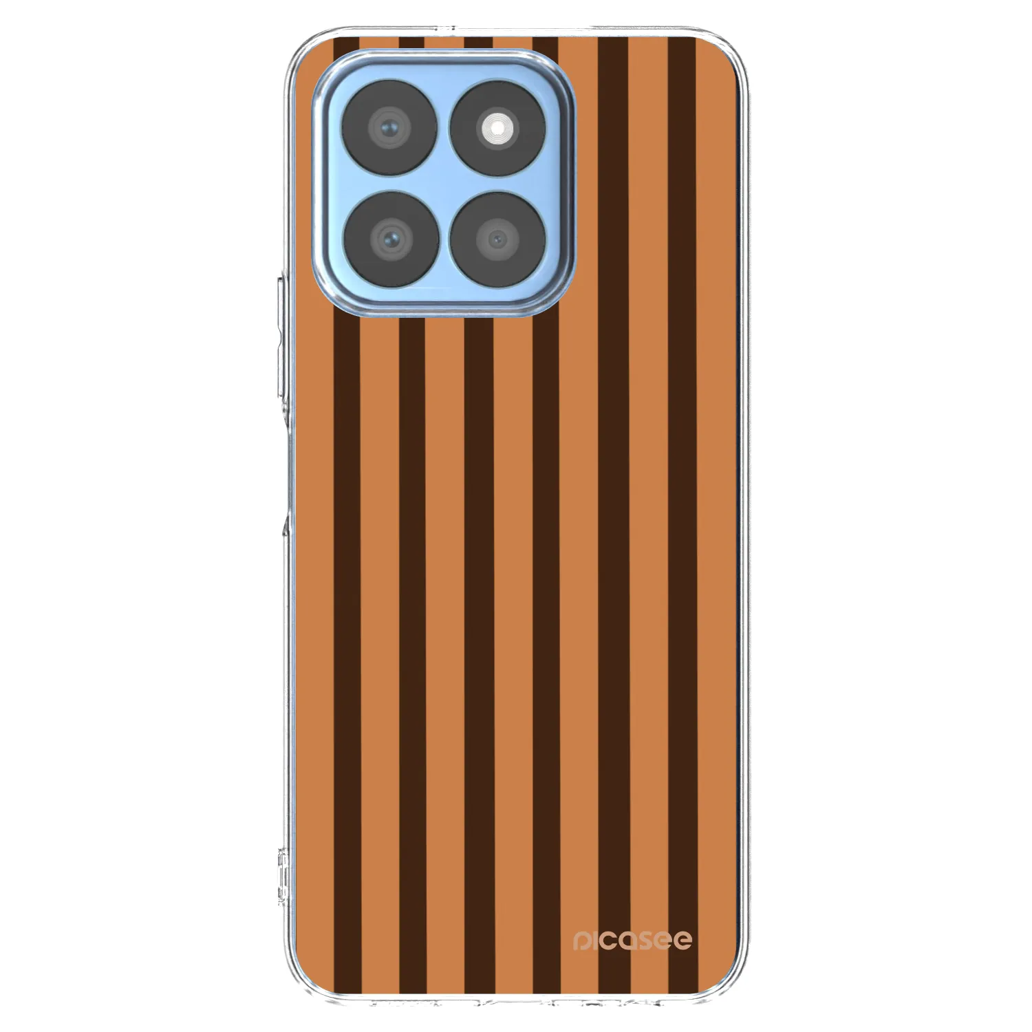 Picasee silikonska prozirna maskica za Honor X8b - Caramel lines