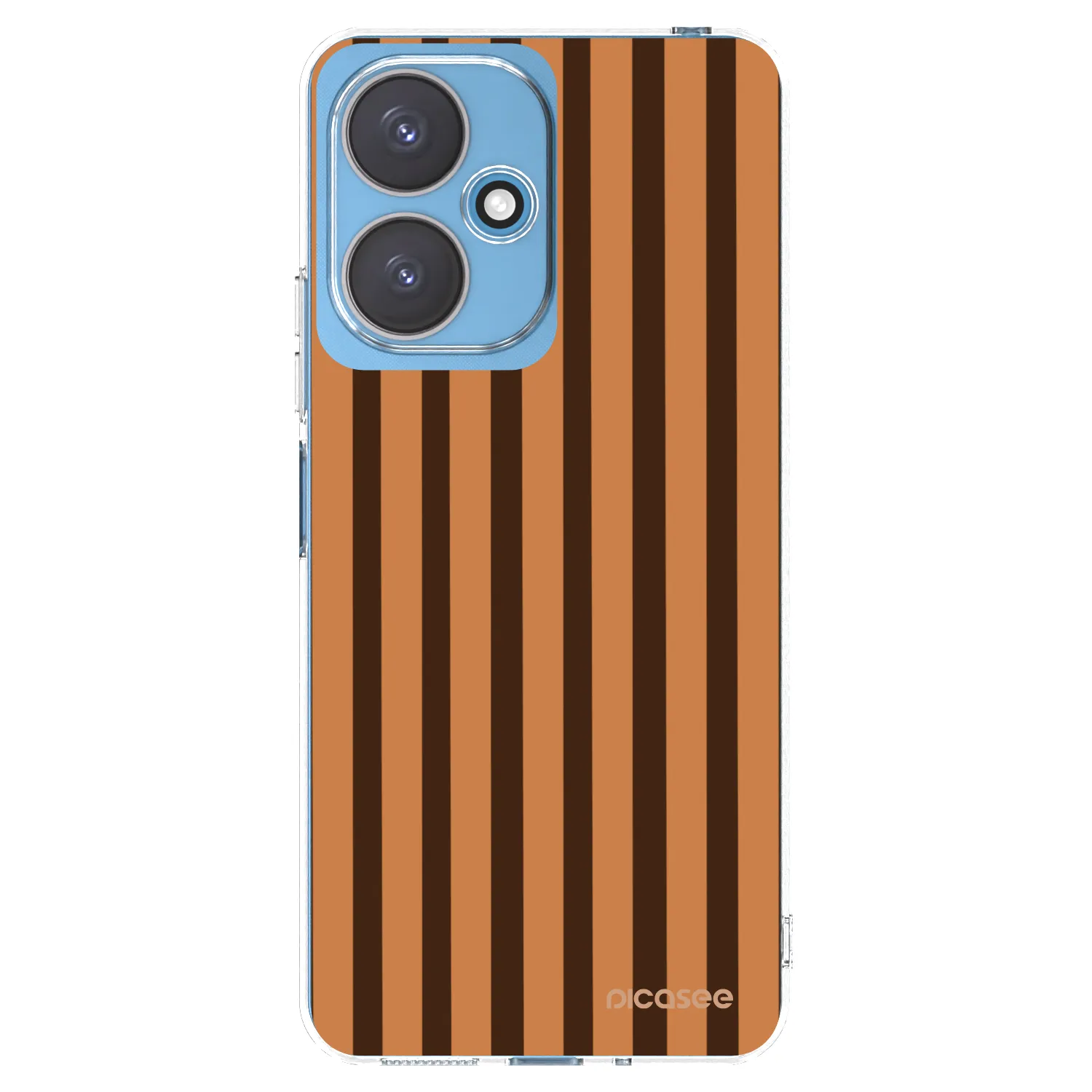 Picasee silikonska prozirna maskica za Xiaomi Redmi 13C 5G - Caramel lines