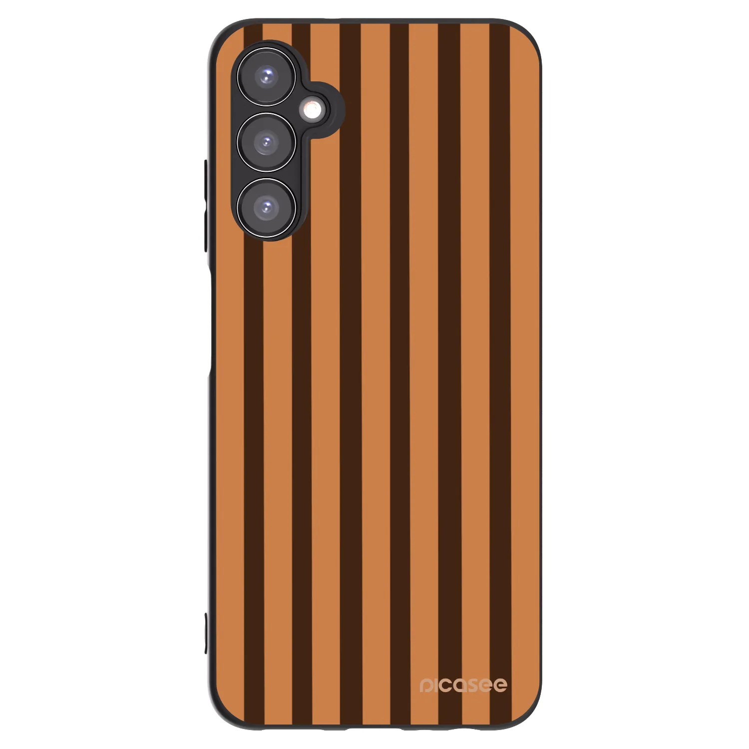 Picasee crna silikonska maskica za Samsung Galaxy A05s A057G - Caramel lines