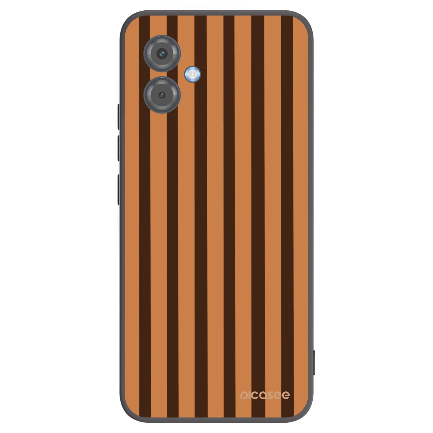 Picasee crna silikonska maskica za Motorola Moto G14 - Caramel lines