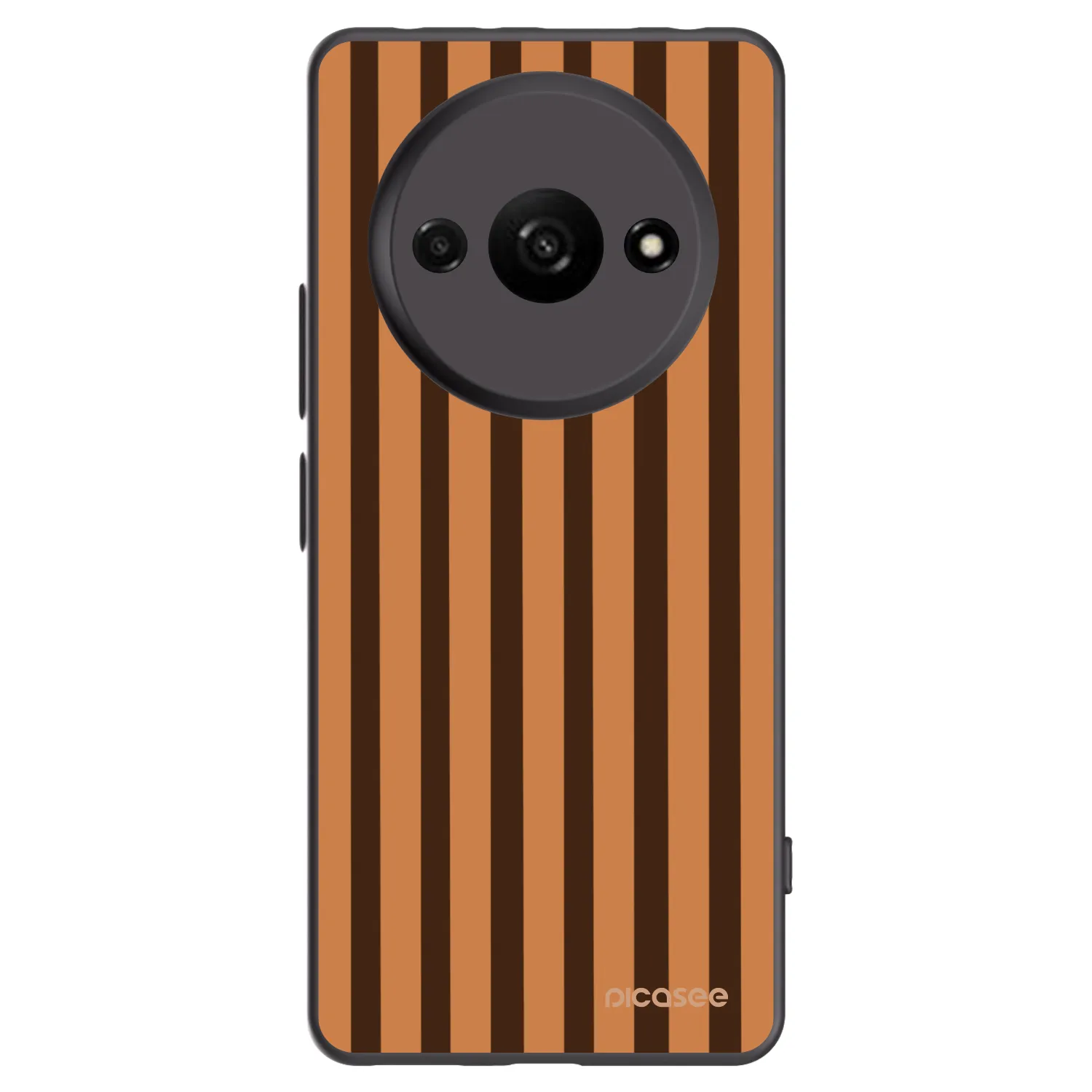 Picasee crna silikonska maskica za Xiaomi Redmi A3 - Caramel lines