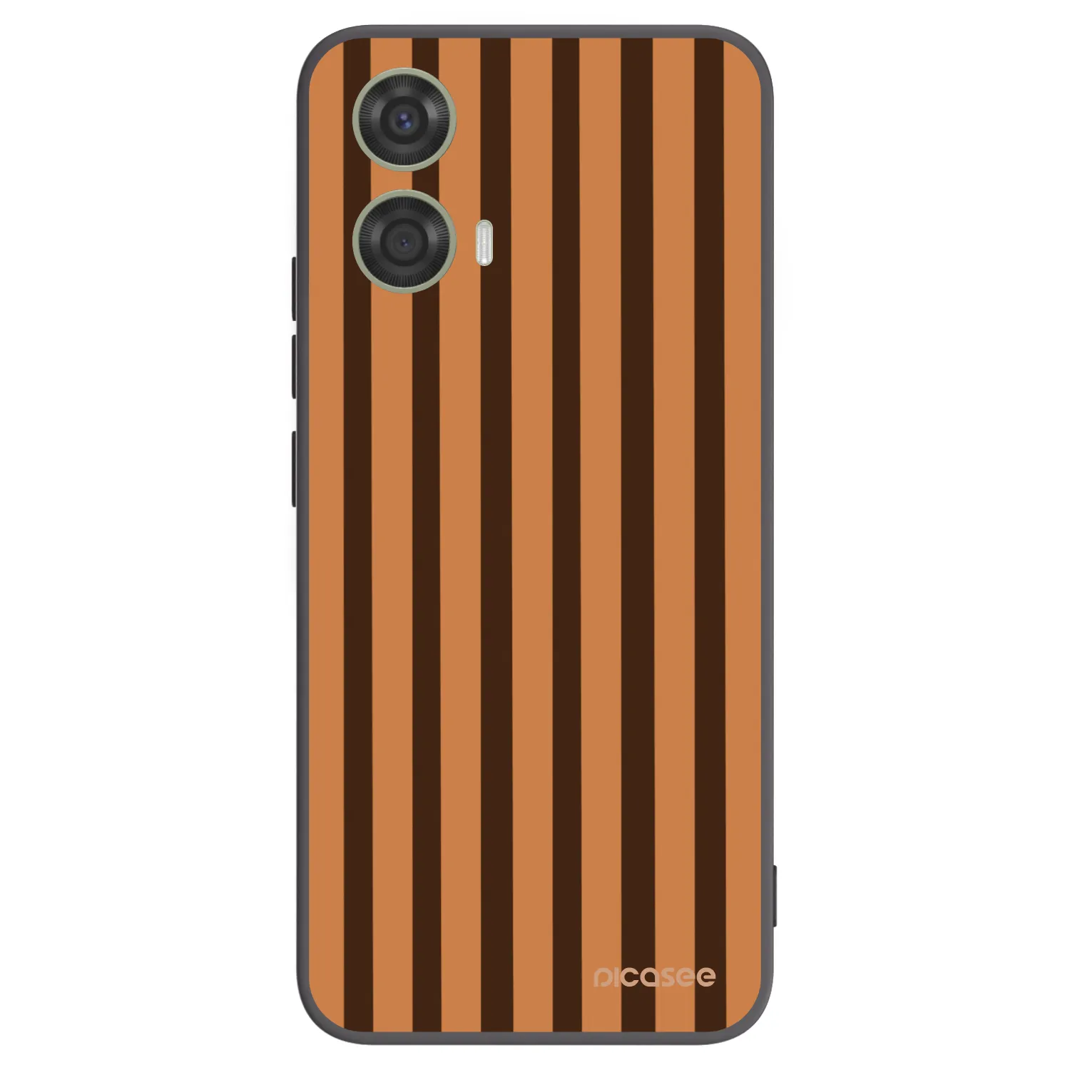 Picasee crna silikonska maskica za Motorola Moto G24 - Caramel lines