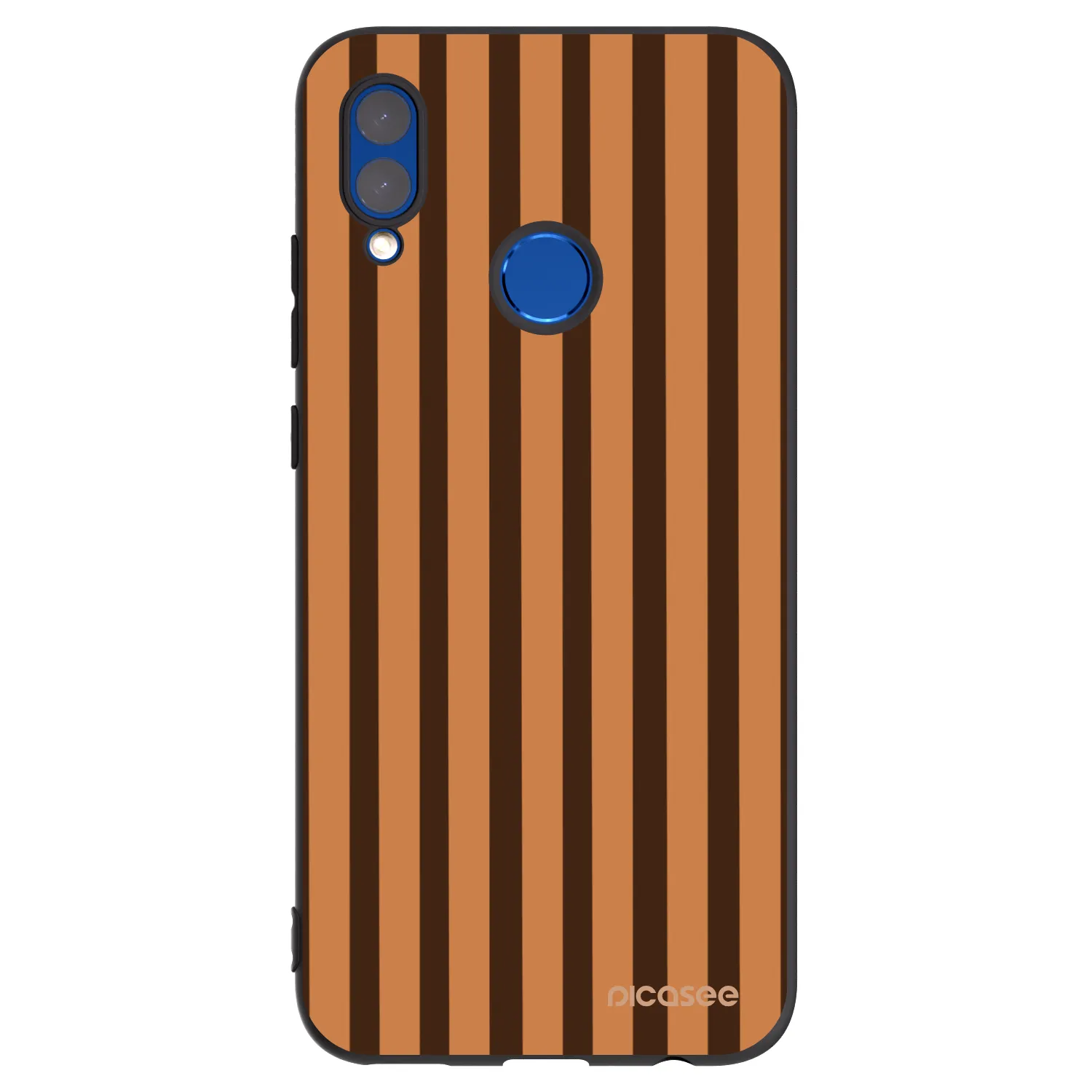 Picasee crna silikonska maskica za Huawei P Smart 2019 - Caramel lines