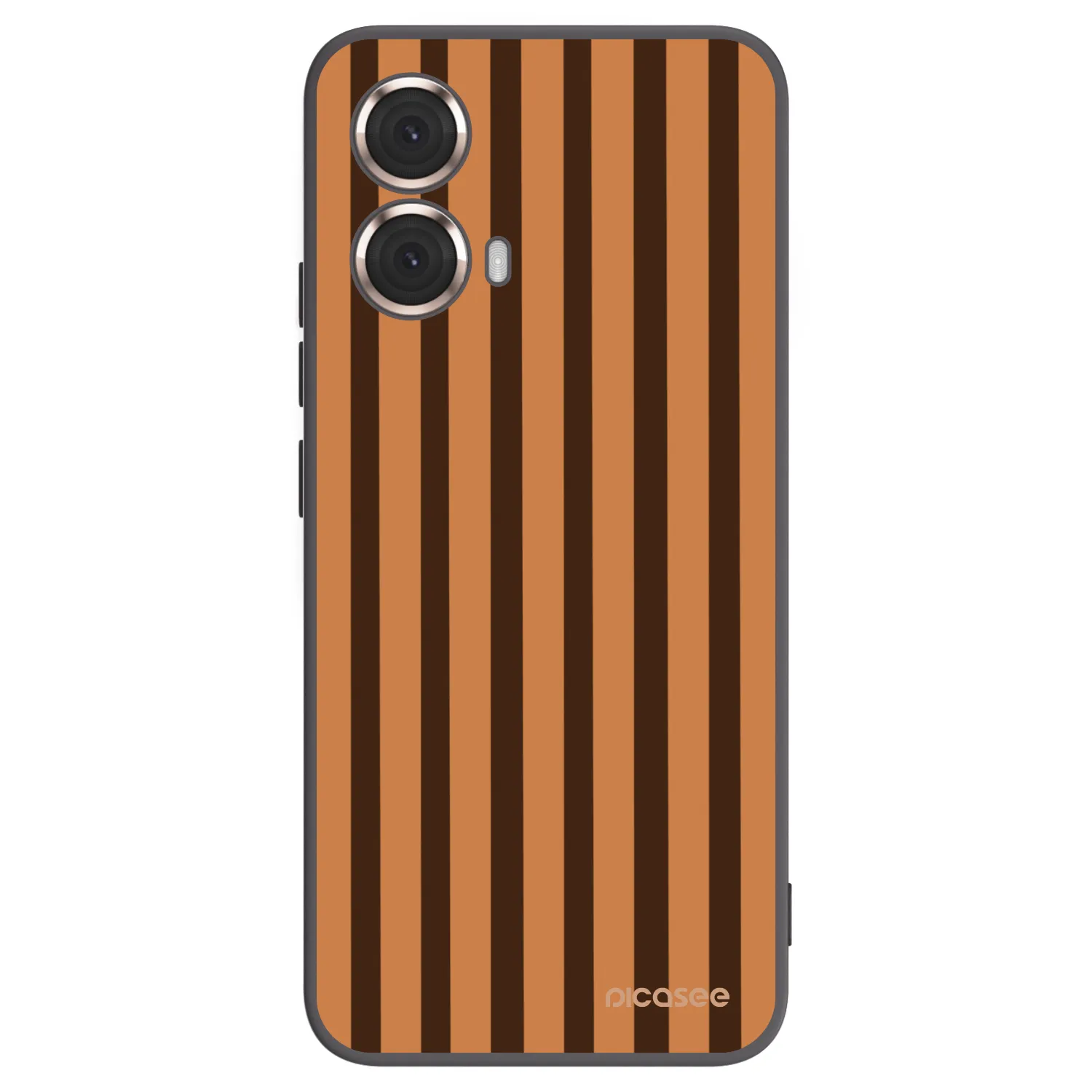 Picasee crna silikonska maskica za Motorola Moto G85 - Caramel lines