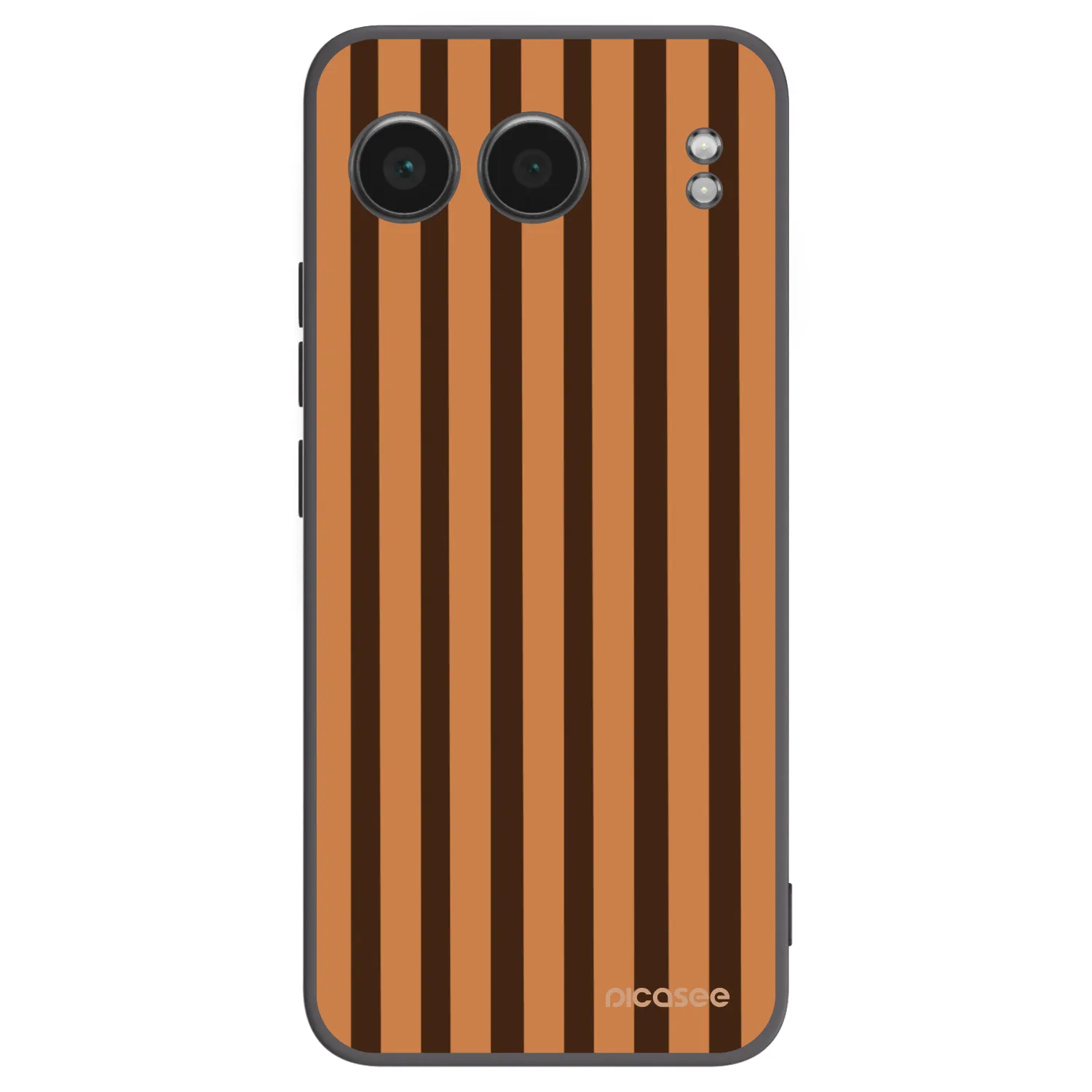 Picasee crna silikonska maskica za OnePlus Nord 4 - Caramel lines