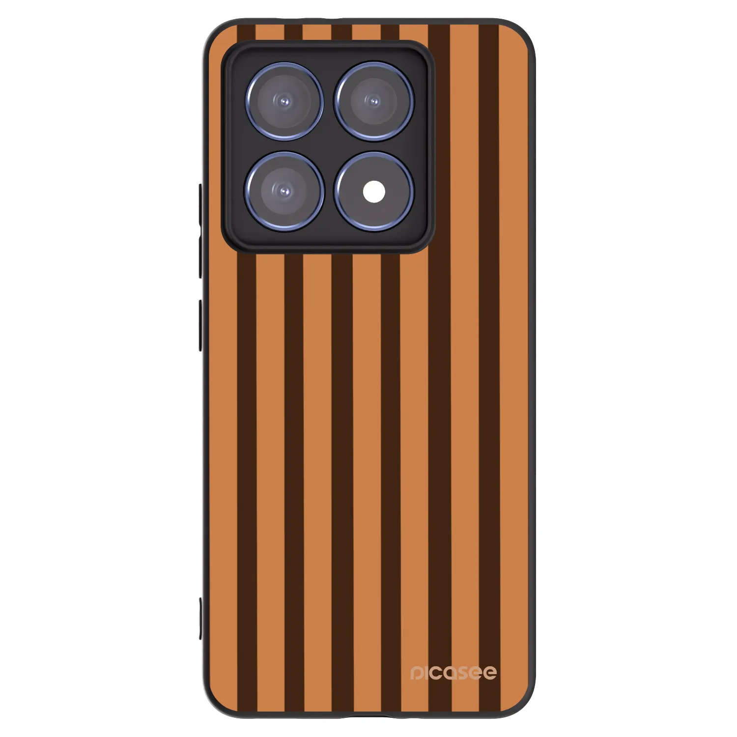 Picasee crna silikonska maskica za Xiaomi 14T Pro - Caramel lines
