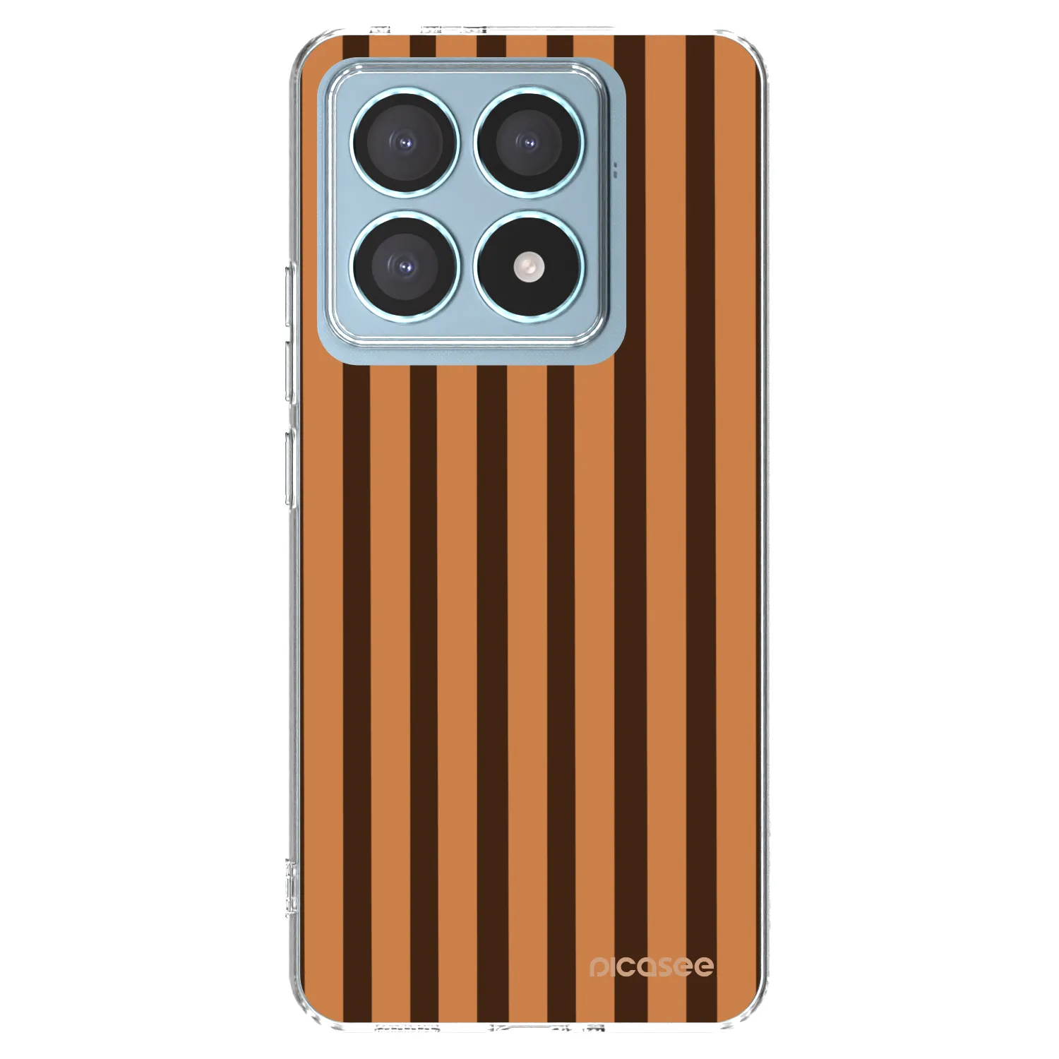 Picasee silikonska prozirna maskica za Xiaomi 14T Pro - Caramel lines