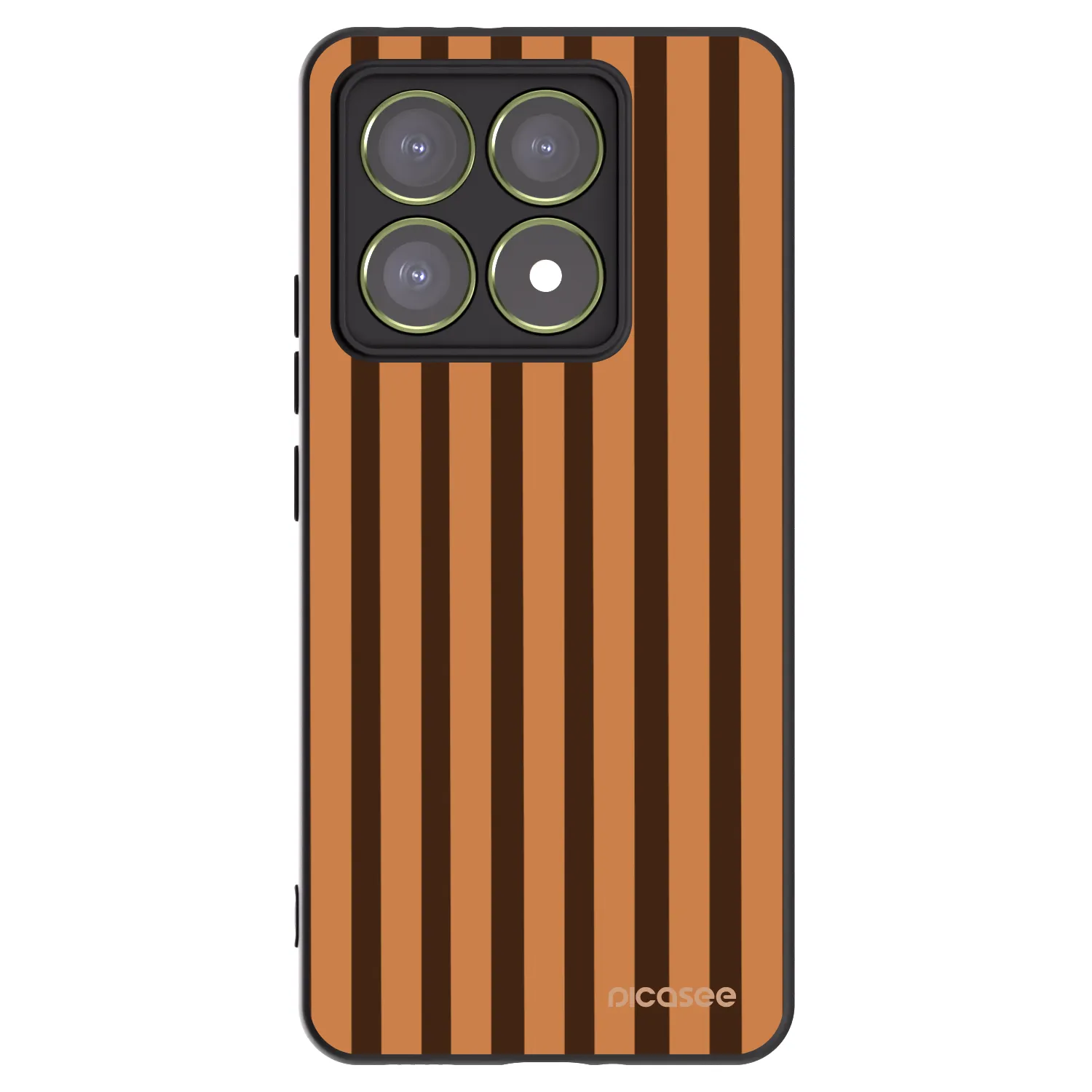 Picasee crna silikonska maskica za Xiaomi 14T - Caramel lines