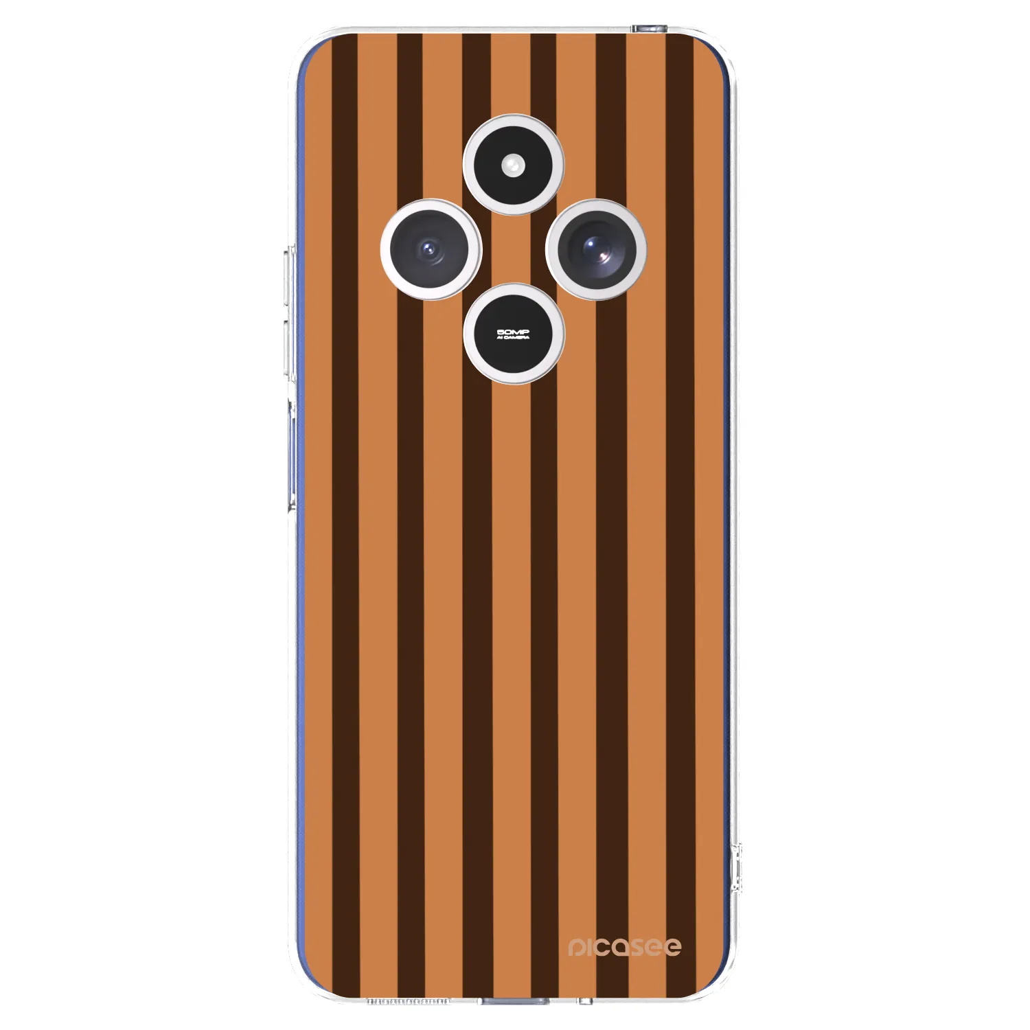 Picasee silikonska prozirna maskica za Xiaomi Redmi 14C - Caramel lines