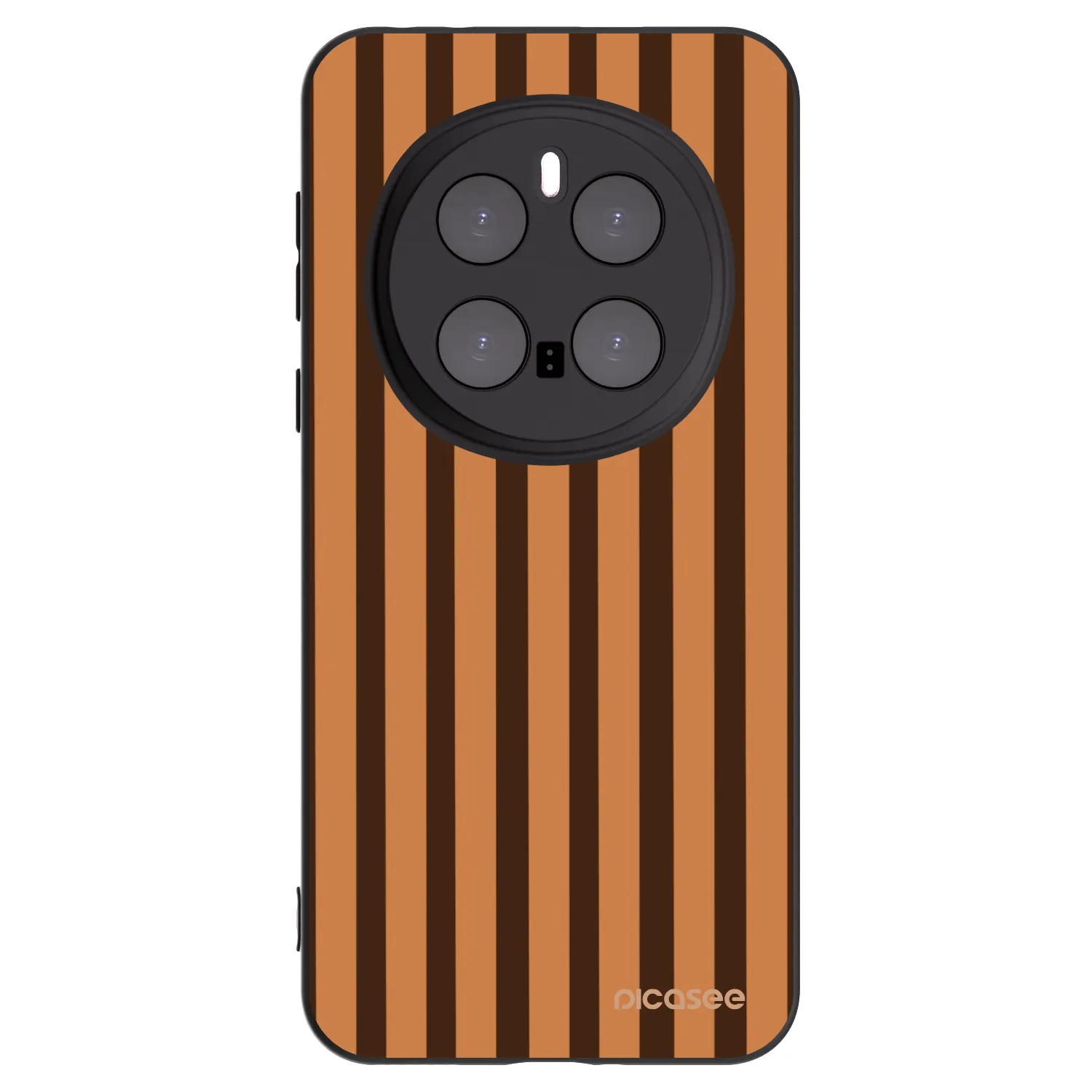 Picasee crna silikonska maskica za Honor Magic7 Pro 5G - Caramel lines