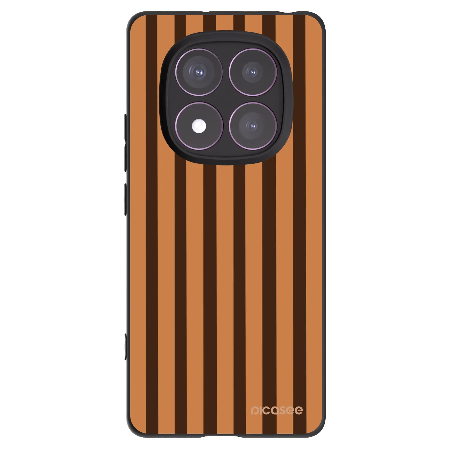 Picasee crna silikonska maskica za Xiaomi Redmi Note 14 Pro 4G - Caramel lines