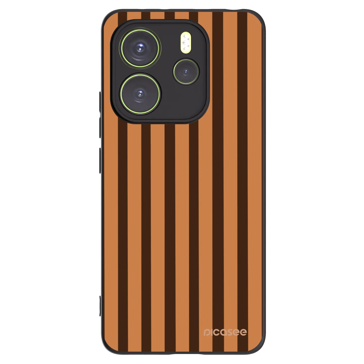 Picasee crna silikonska maskica za Xiaomi Redmi Note 14 4G - Caramel lines
