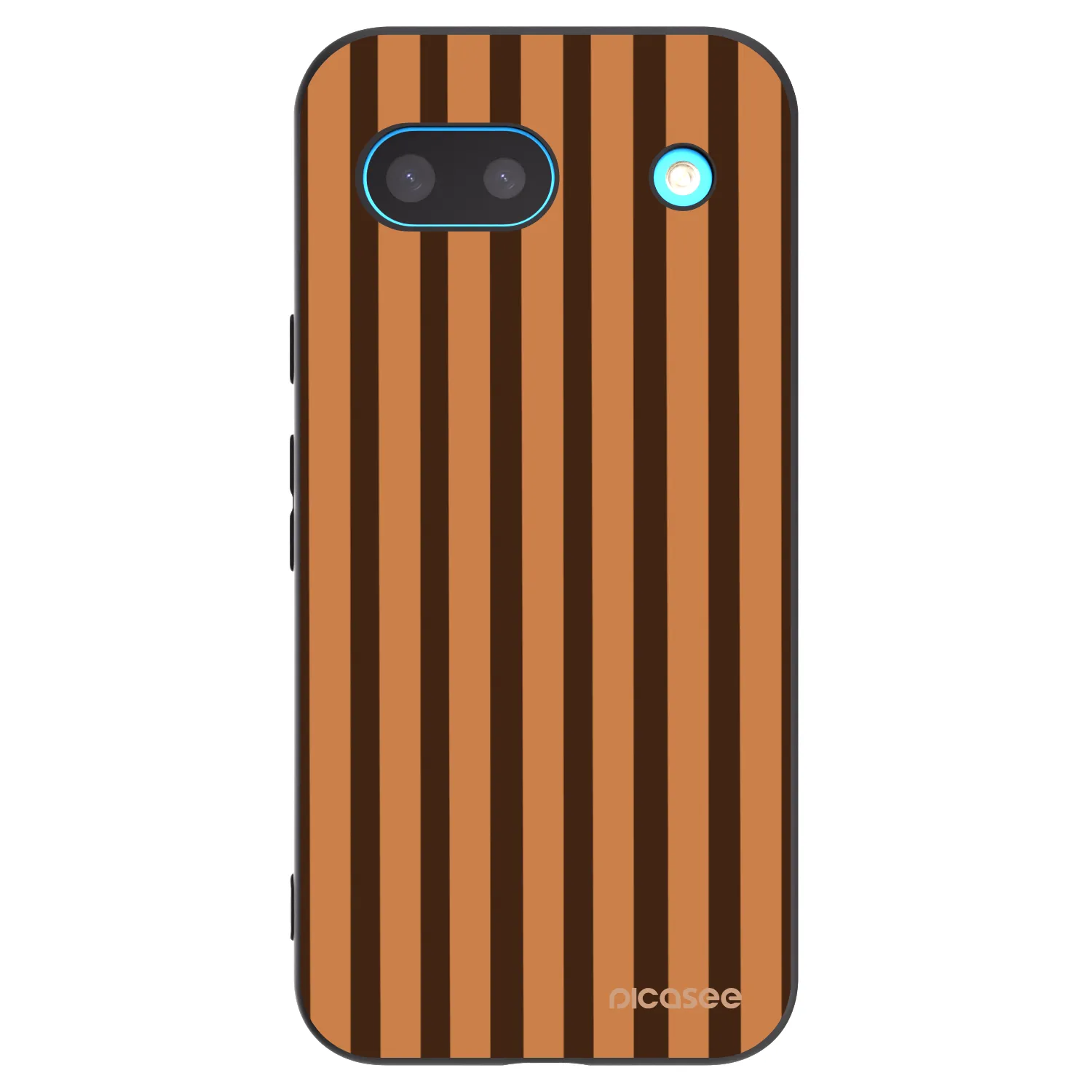 Picasee crna silikonska maskica za Google Pixel 8 - Caramel lines
