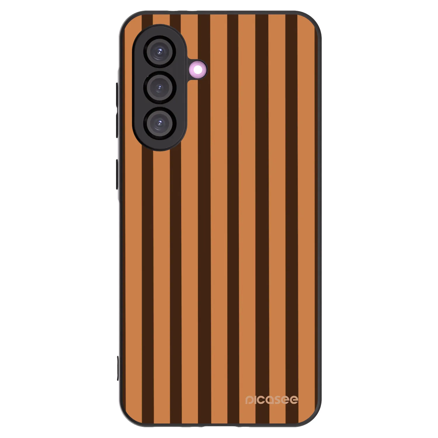 Picasee crna silikonska maskica za Samsung Galaxy A36 5G - Caramel lines