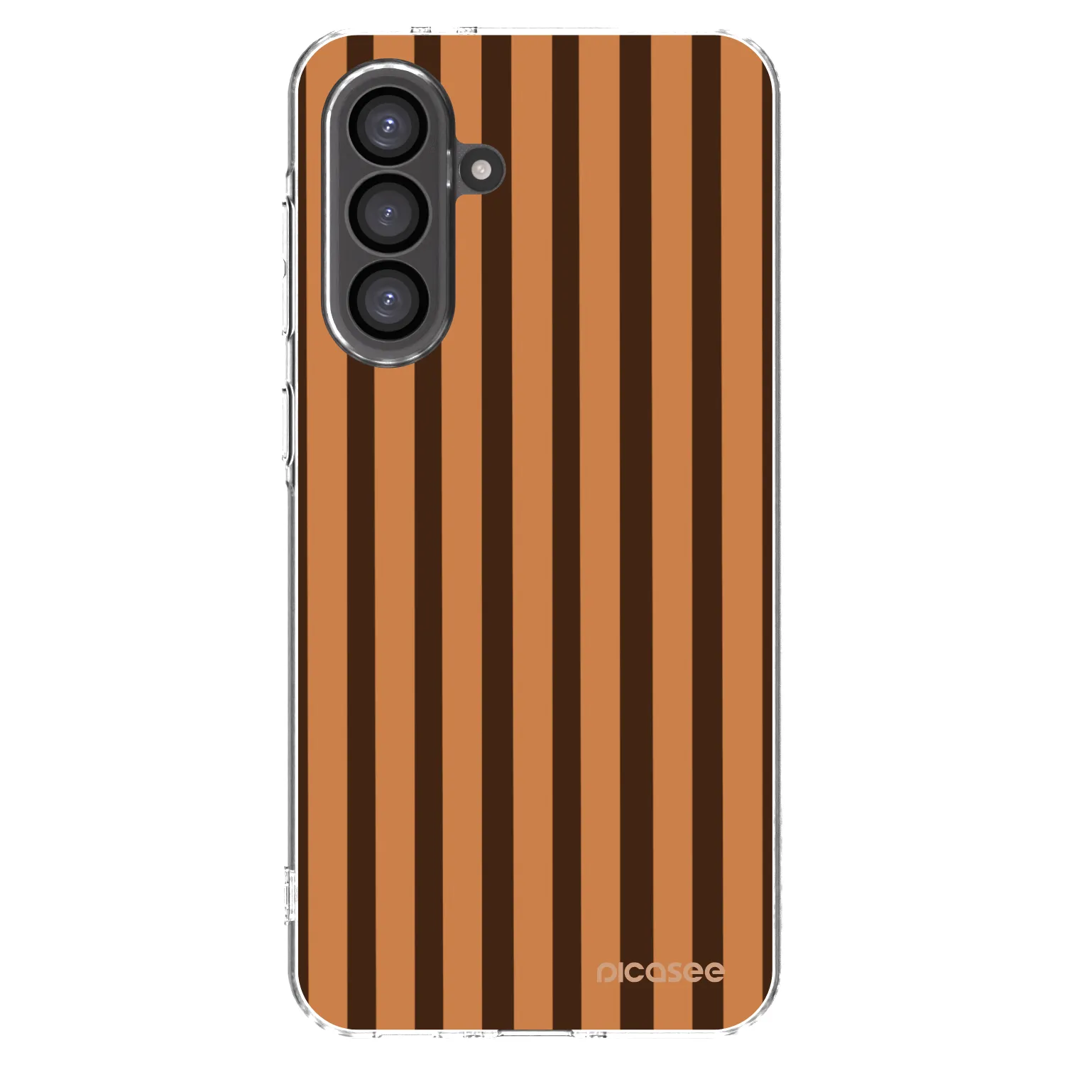 Picasee silikonska prozirna maskica za Samsung Galaxy A36 5G - Caramel lines