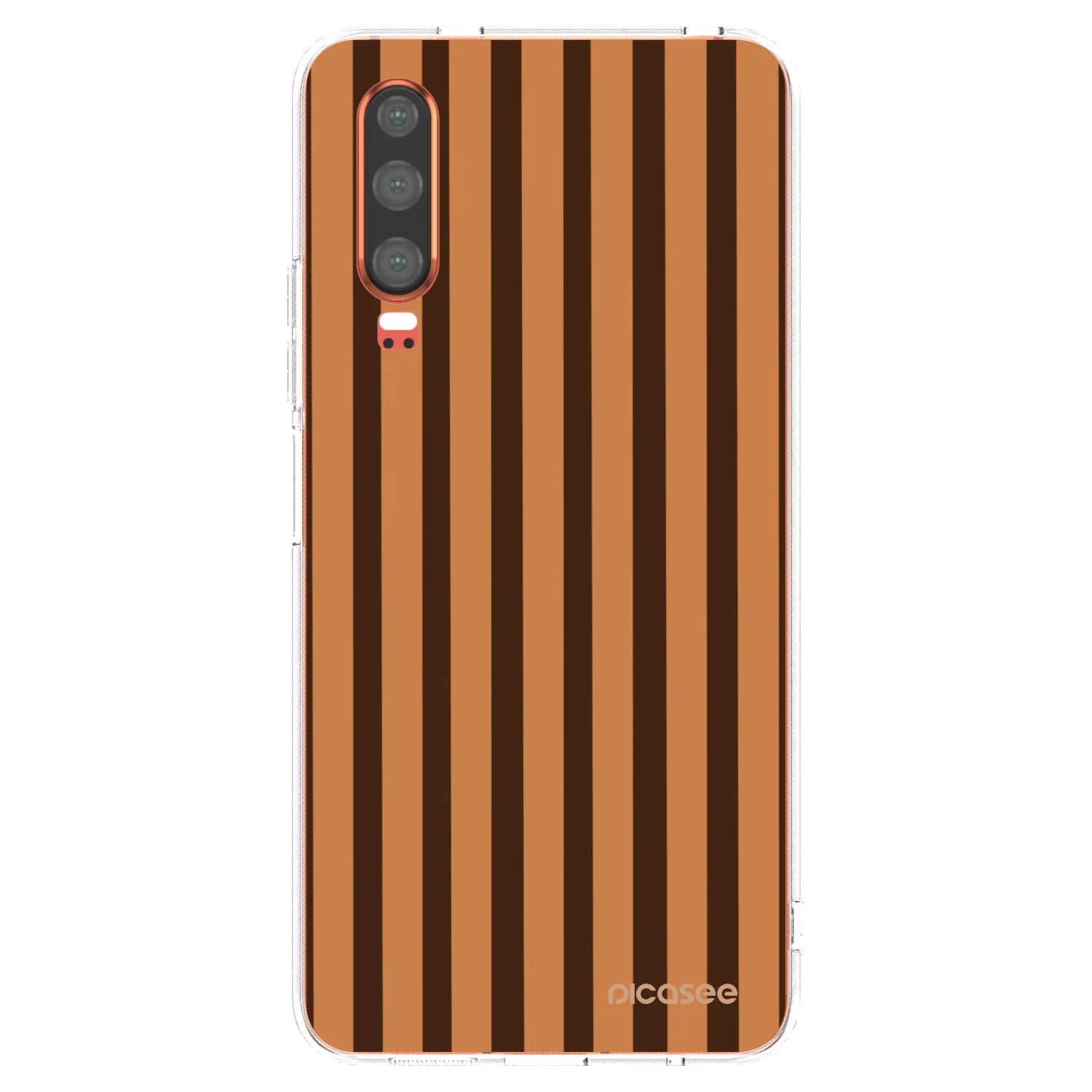 Picasee silikonska prozirna maskica za Huawei P30 - Caramel lines