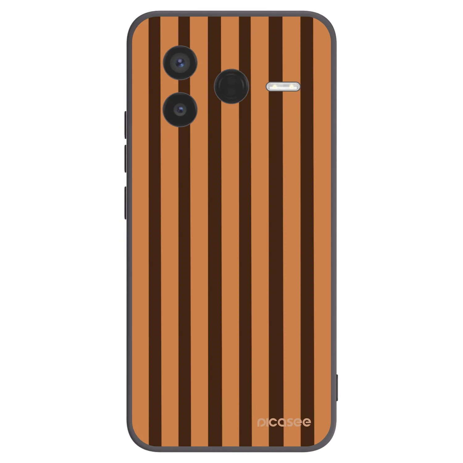 Picasee crna silikonska maskica za Xiaomi Poco F7 Pro 5G - Caramel lines
