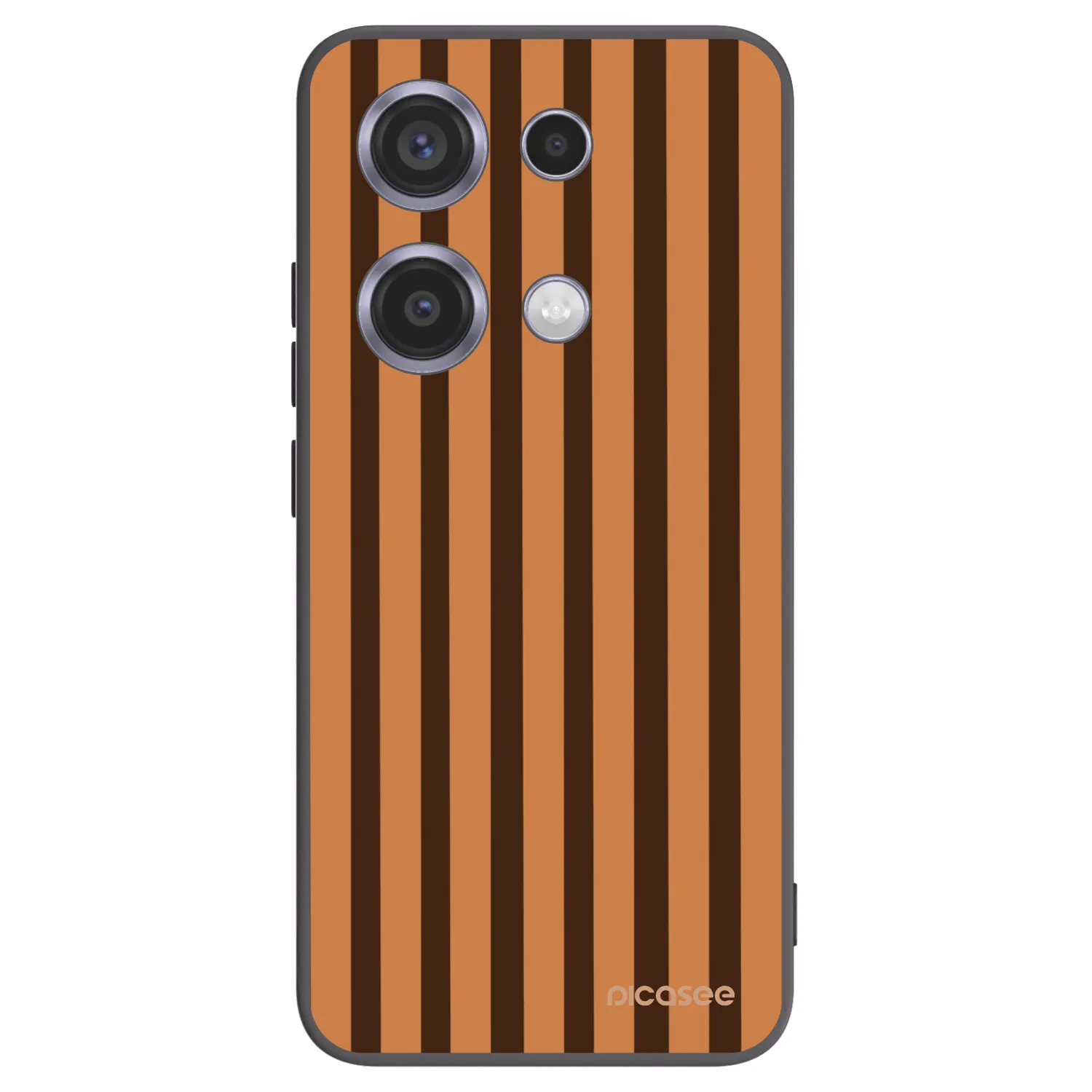 Picasee crna silikonska maskica za Xiaomi Redmi Note 14S - Caramel lines