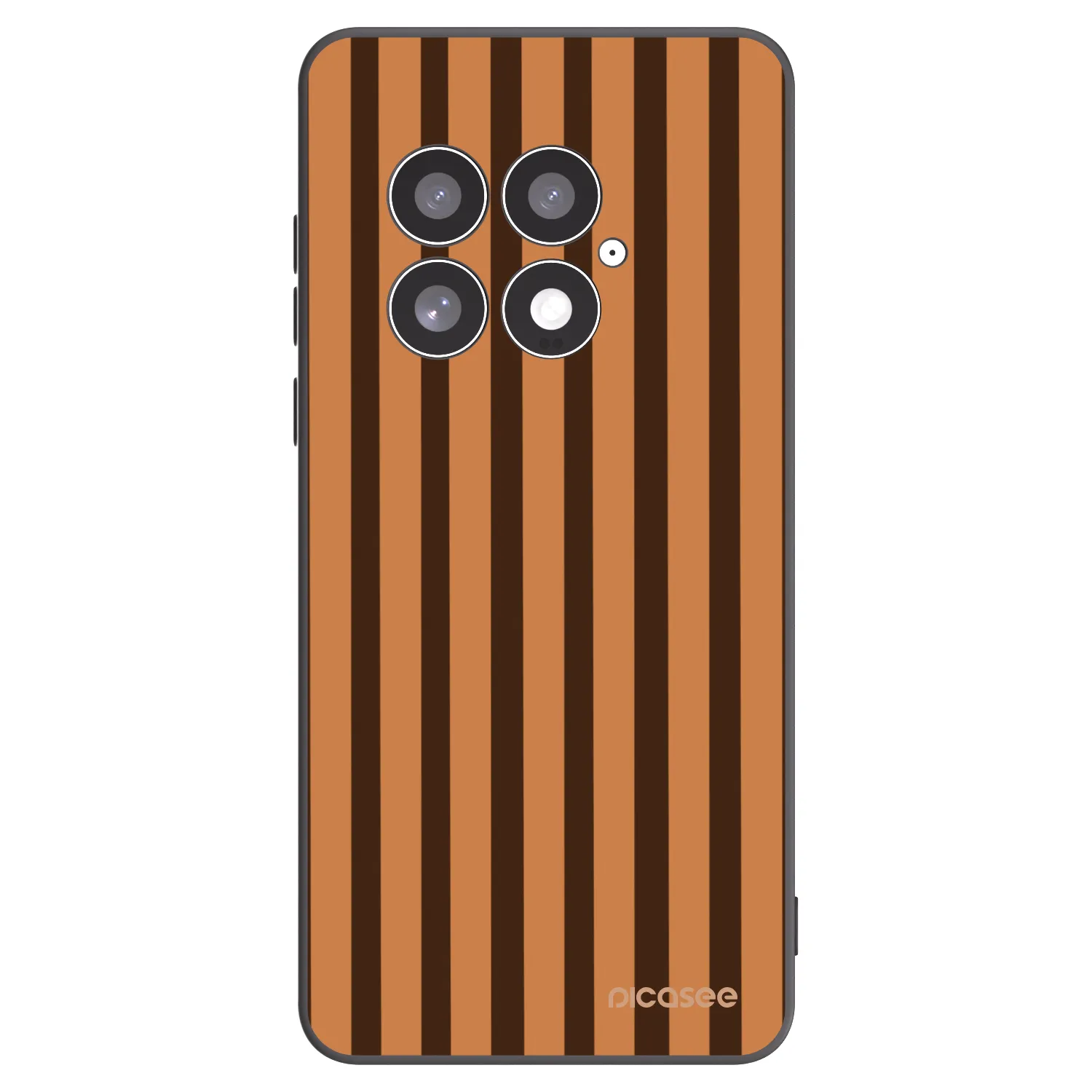 Picasee crna silikonska maskica za OnePlus 13 5G - Caramel lines