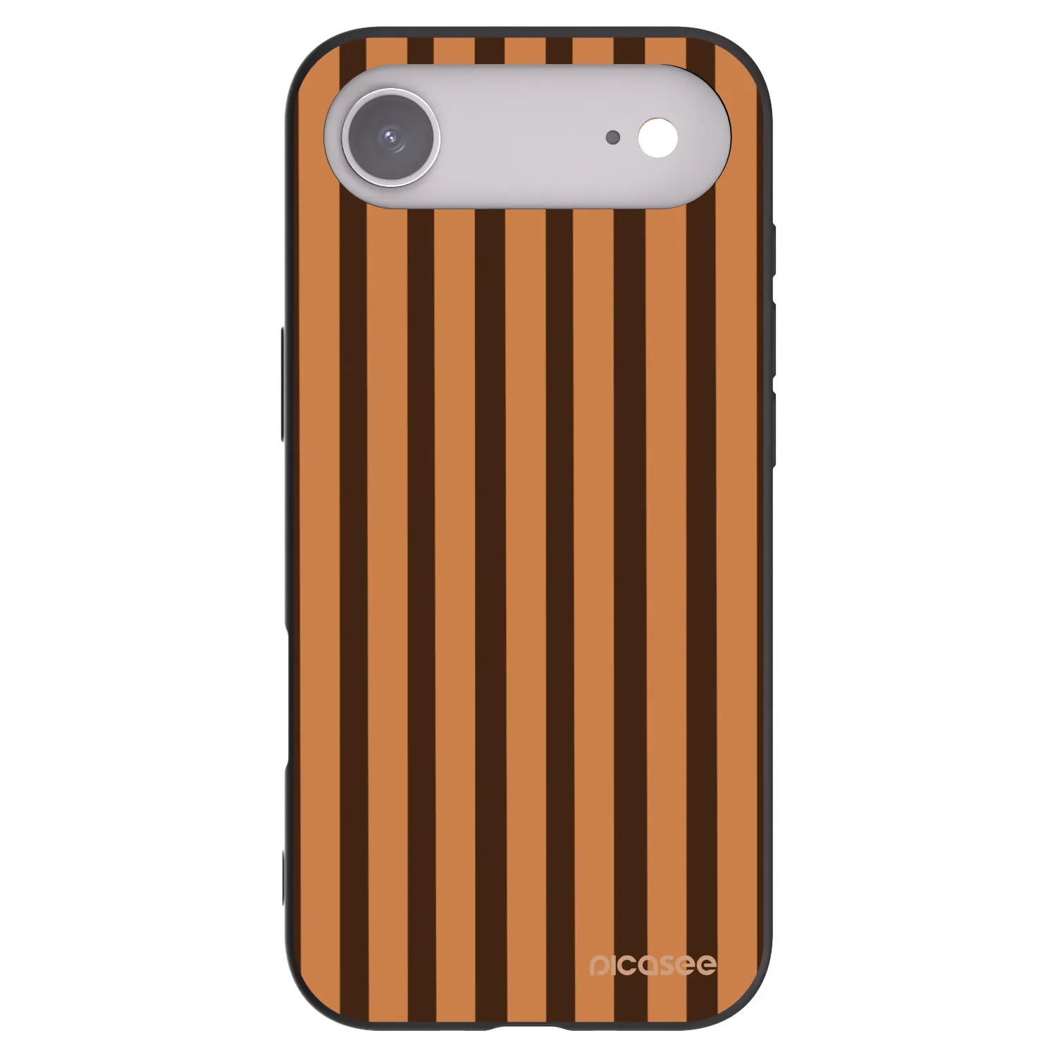 Picasee crna silikonska maskica za Apple iPhone Air - Caramel lines