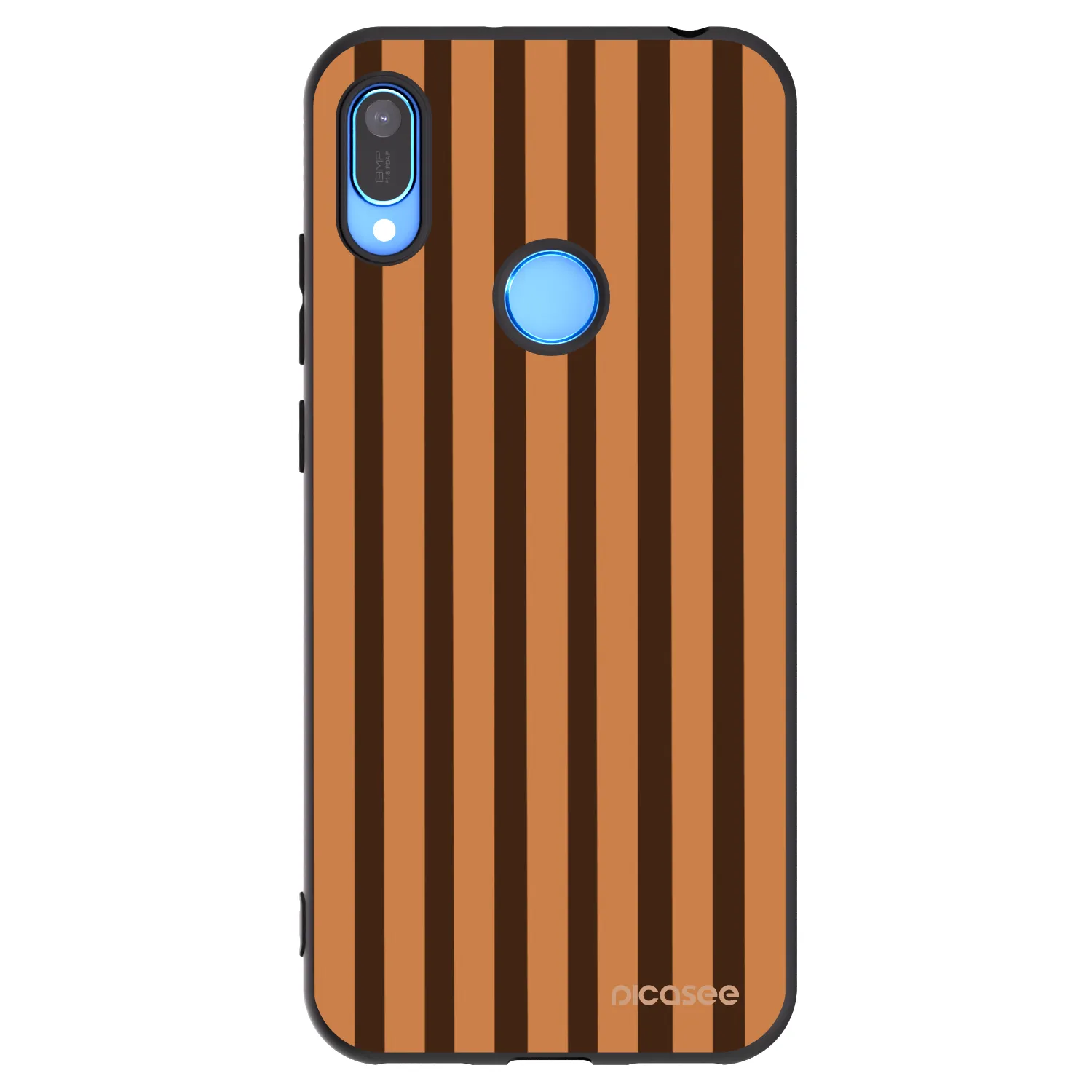 Picasee crna silikonska maskica za Huawei Y6 2019 - Caramel lines