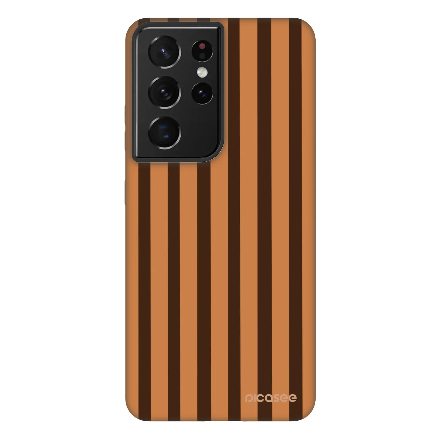 Picasee Fashion Case za Samsung Galaxy S21 Ultra 5G G998B - Caramel lines
