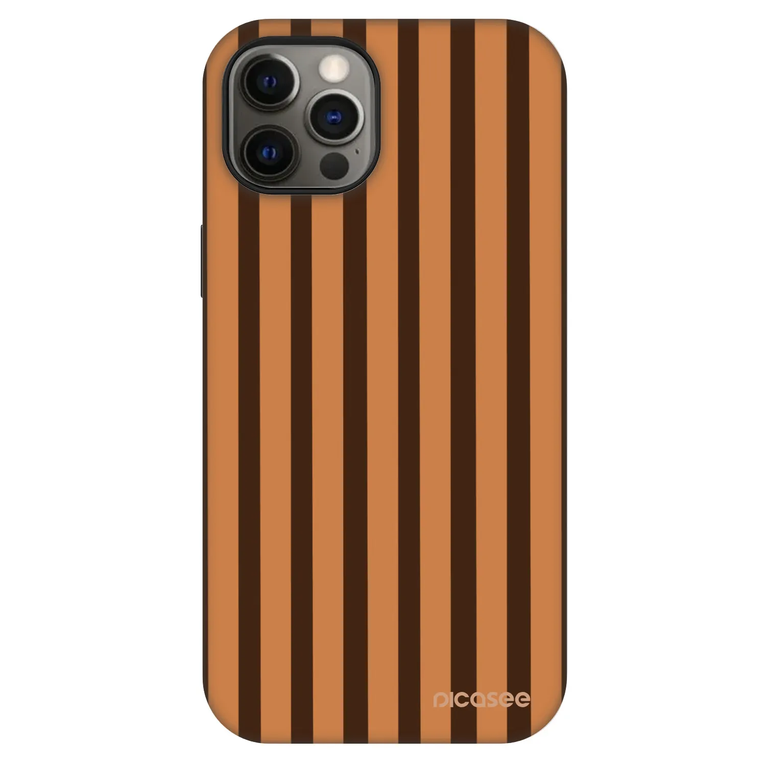 Picasee Fashion Case MagSafe za Apple iPhone 12 Pro - Caramel lines