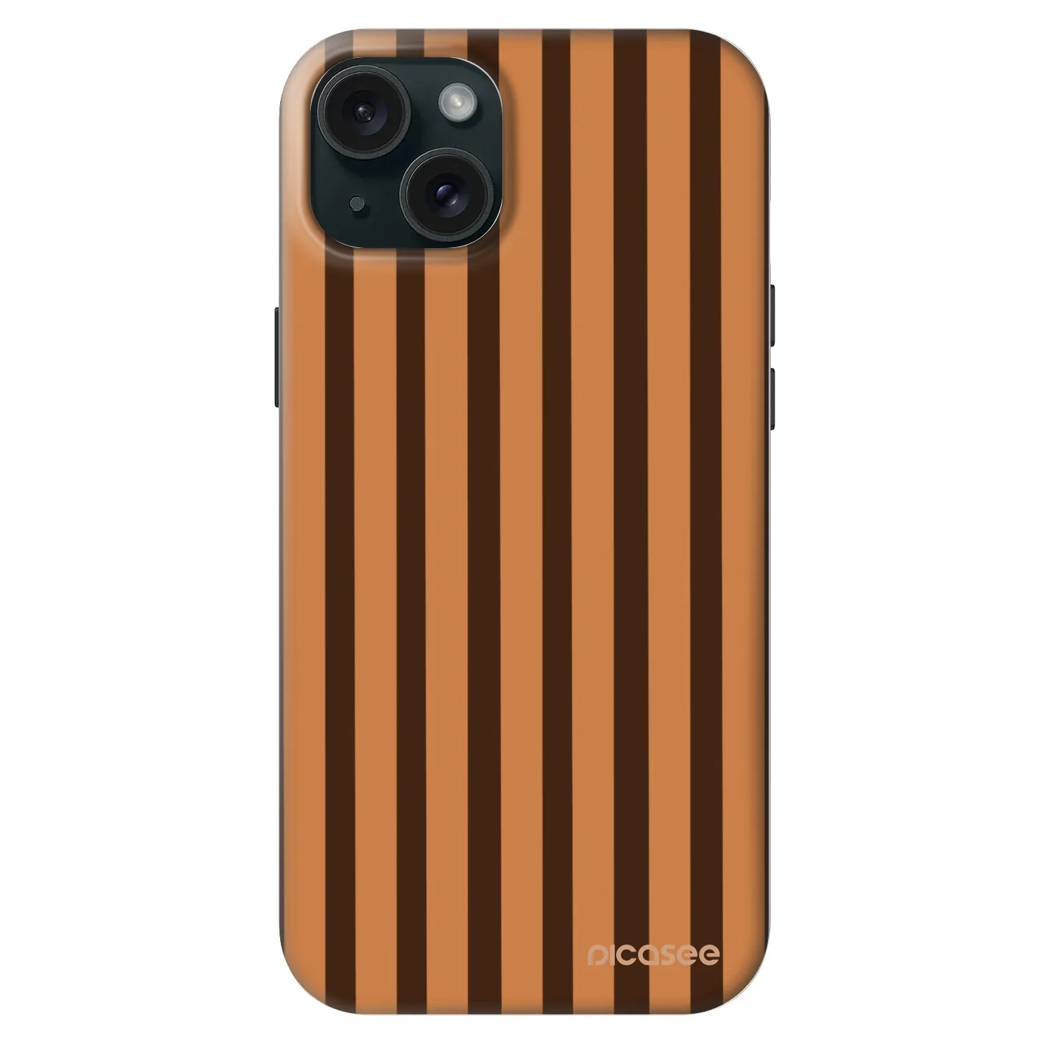 Picasee Fashion Case MagSafe za Apple iPhone 15 Plus - Caramel lines