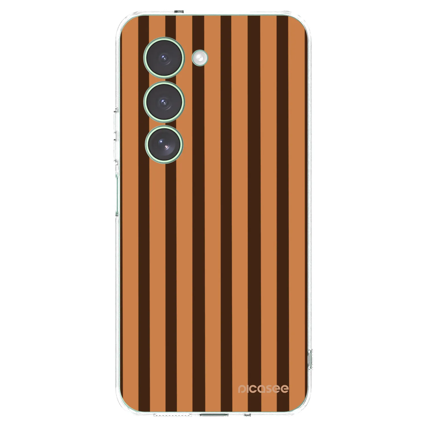 Picasee silikonska prozirna maskica za Xiaomi Redmi 15 5G - Caramel lines
