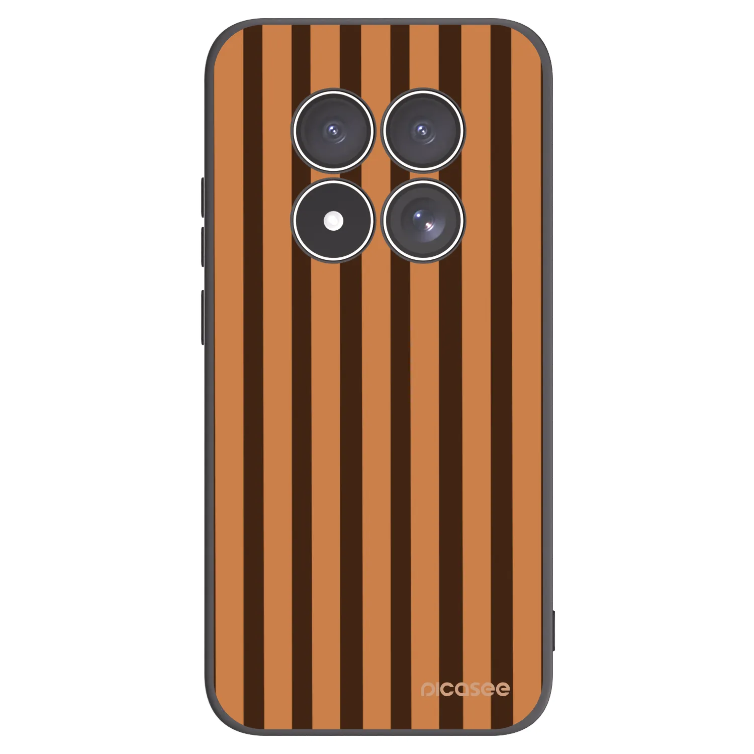 Picasee crna silikonska maskica za Xiaomi Redmi Note 15 Pro 4G - Caramel lines