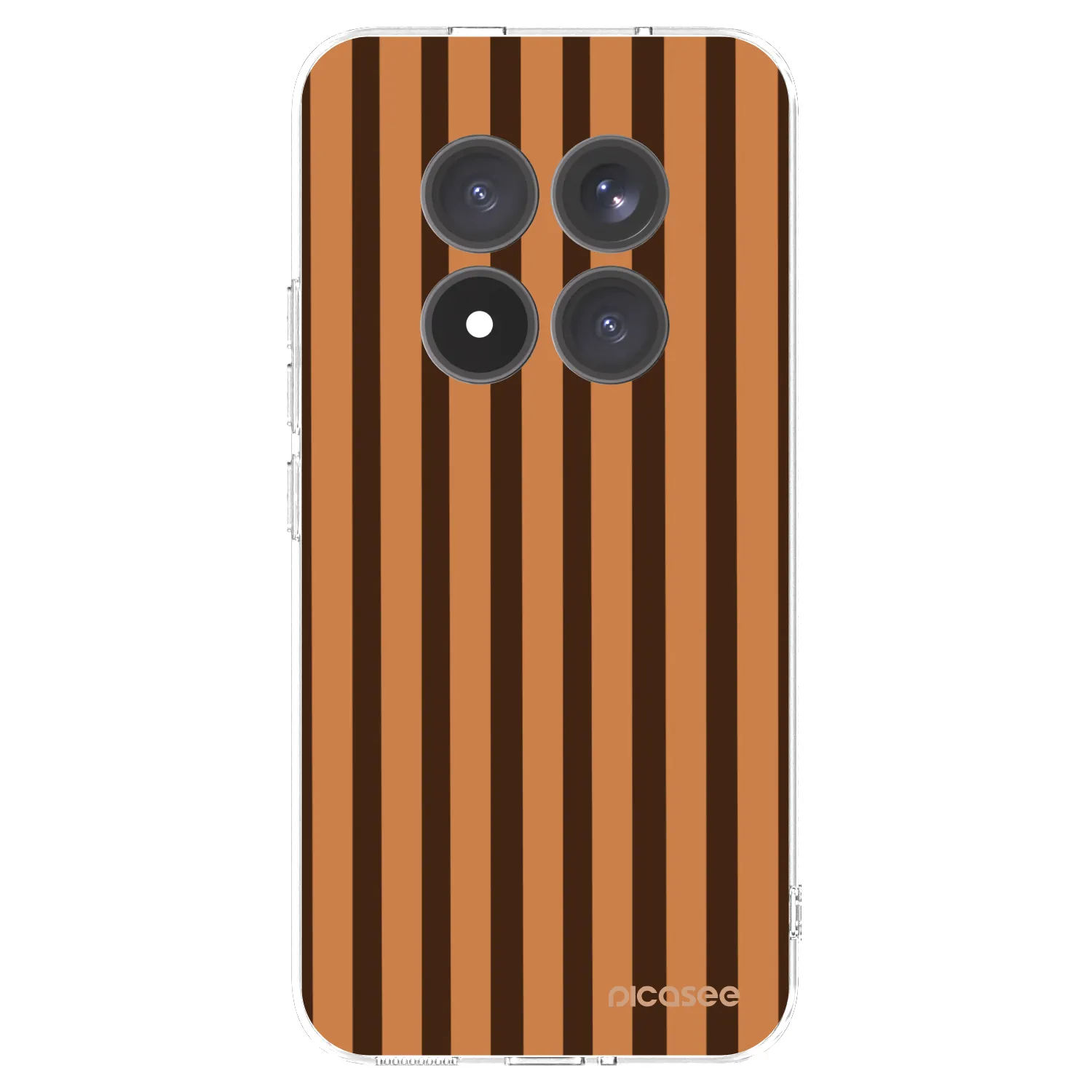 Picasee silikonska prozirna maskica za Xiaomi Redmi Note 15 Pro+ - Caramel lines