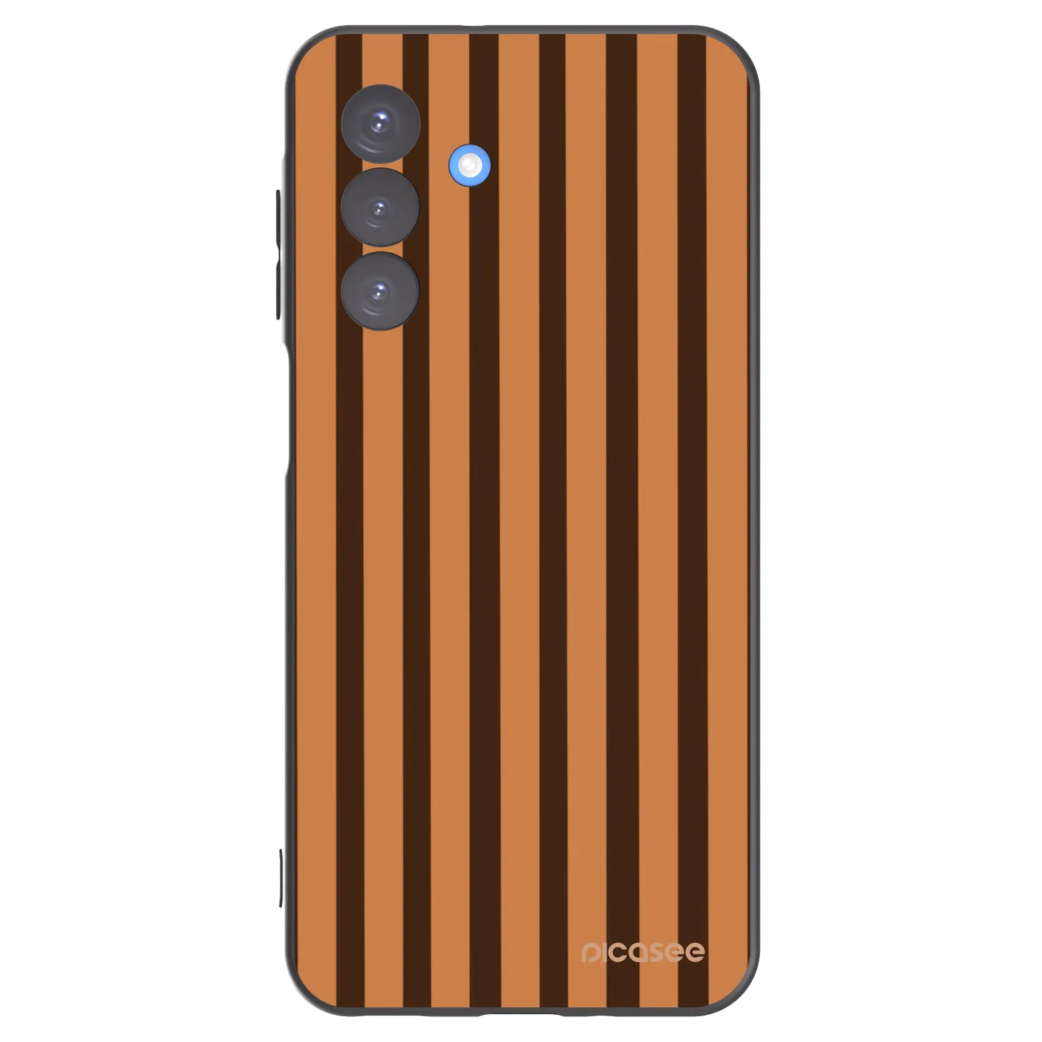 Picasee crna silikonska maskica za Samsung Galaxy A17 5G - Caramel lines