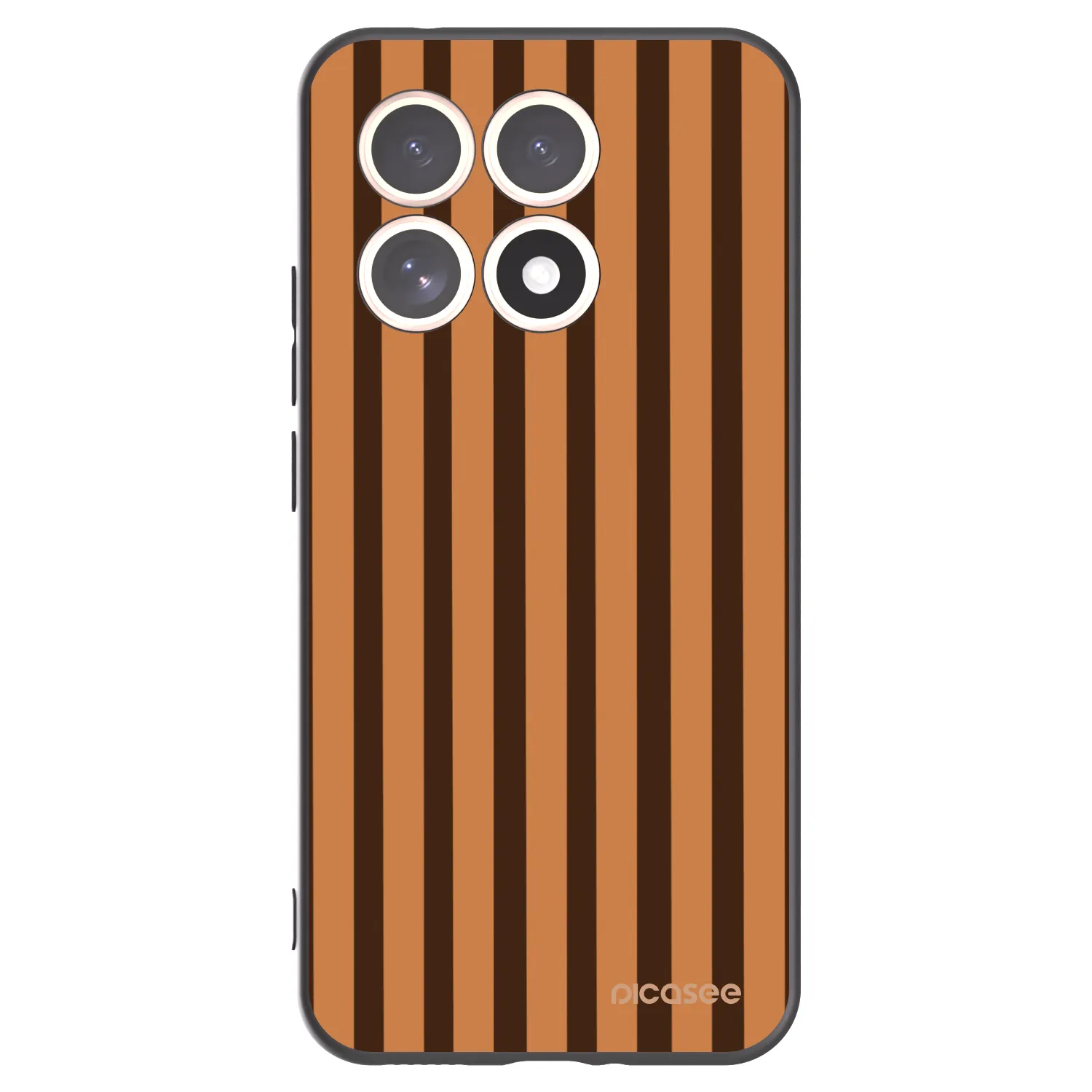 Picasee crna silikonska maskica za Xiaomi 15T - Caramel lines