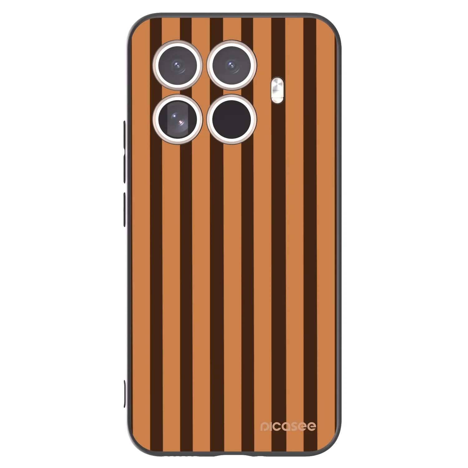 Picasee crna silikonska maskica za Xiaomi 15T Pro - Caramel lines