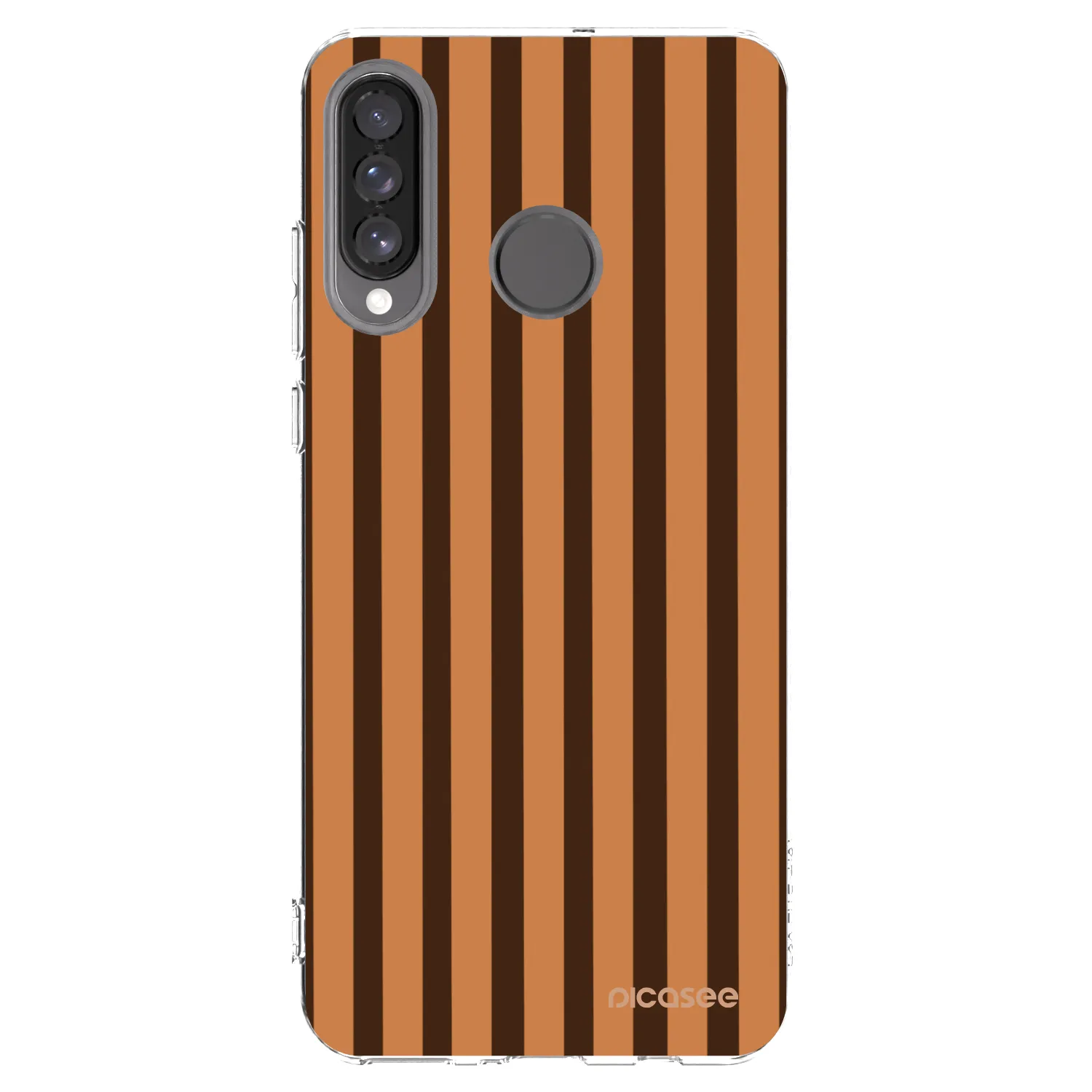 Picasee silikonska prozirna maskica za Huawei P30 Lite - Caramel lines