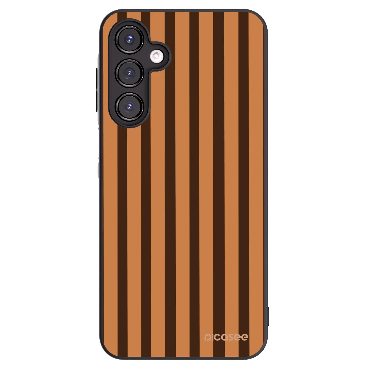 Picasee crna silikonska maskica za Samsung Galaxy A16 4G - Caramel lines