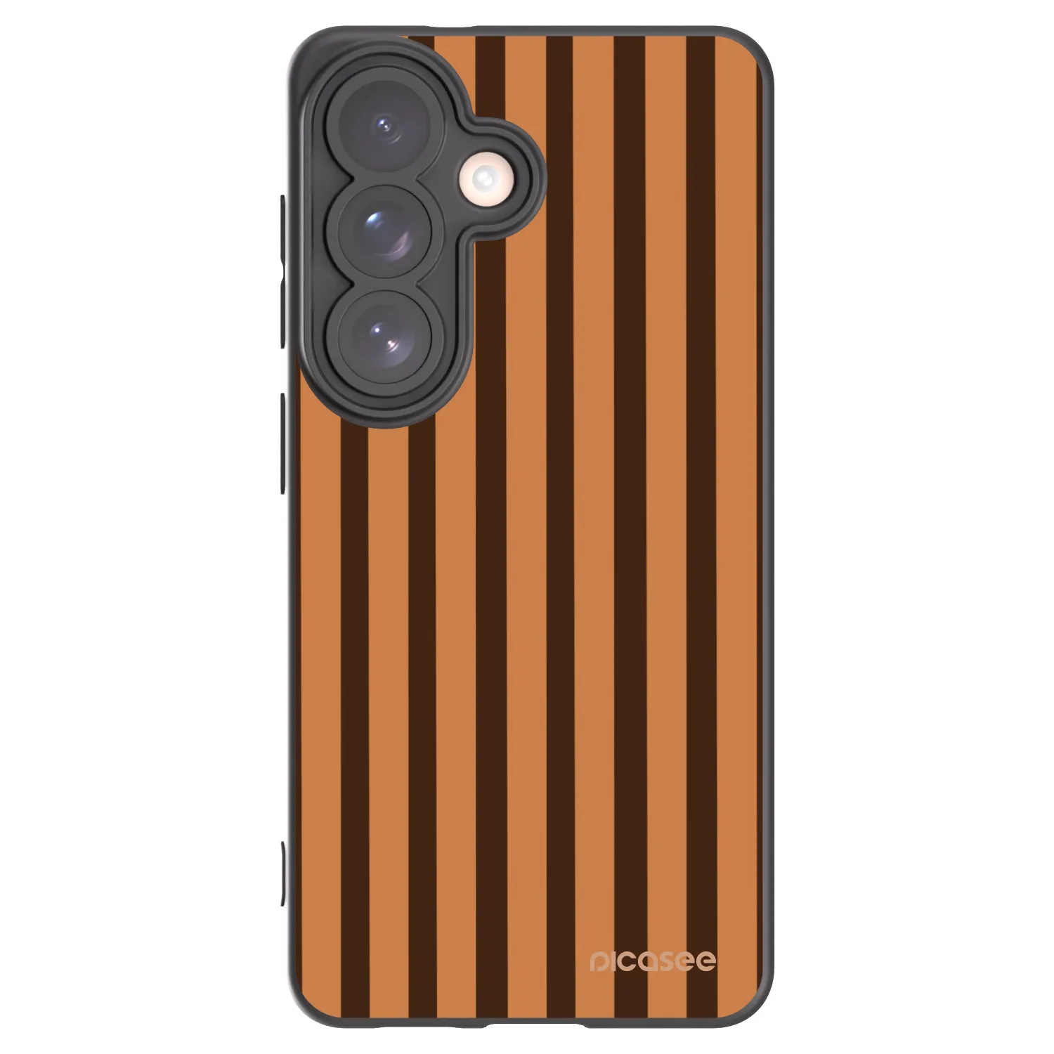 Picasee crna silikonska maskica za Samsung Galaxy S26 - Caramel lines