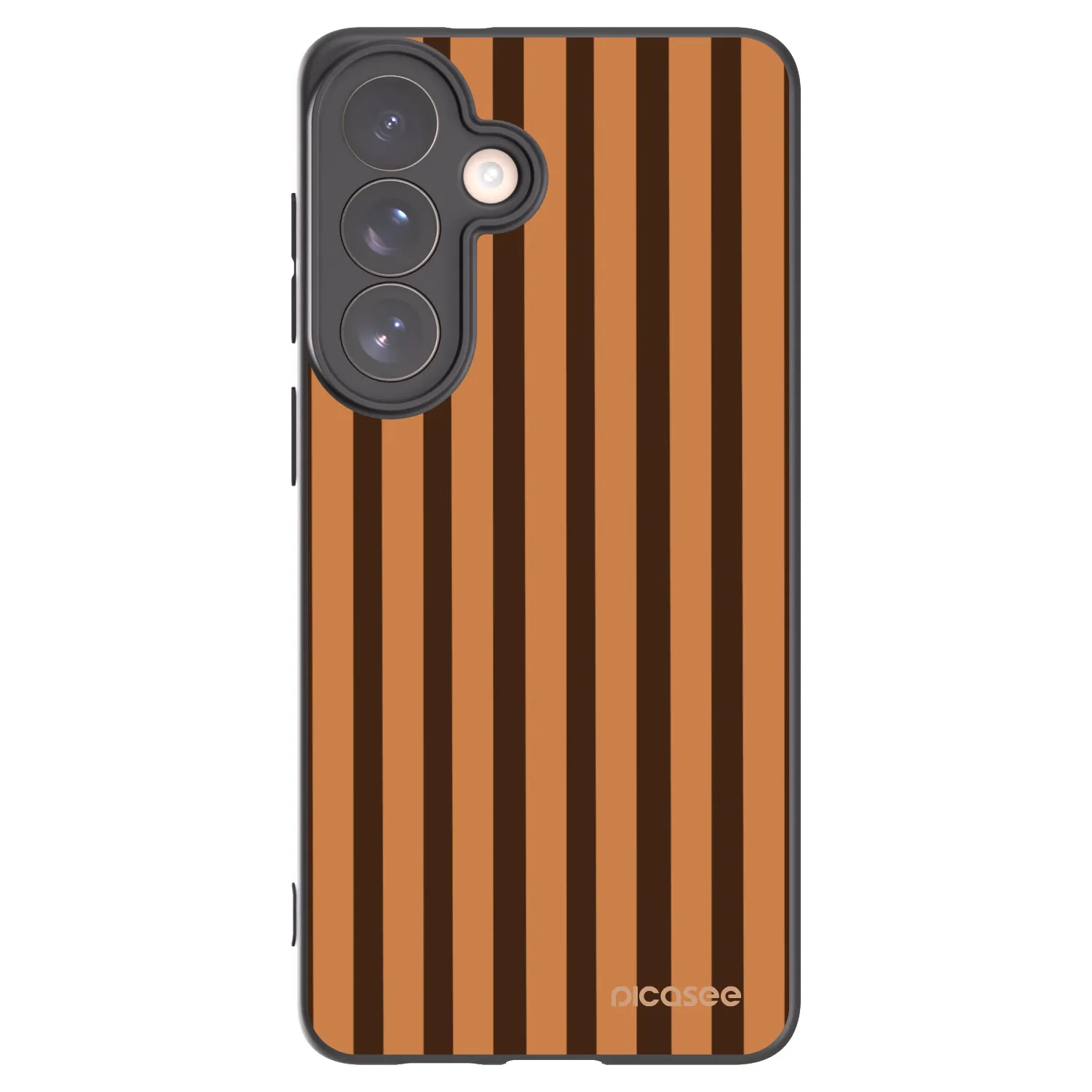 Picasee crna silikonska maskica za Samsung Galaxy S26+ - Caramel lines