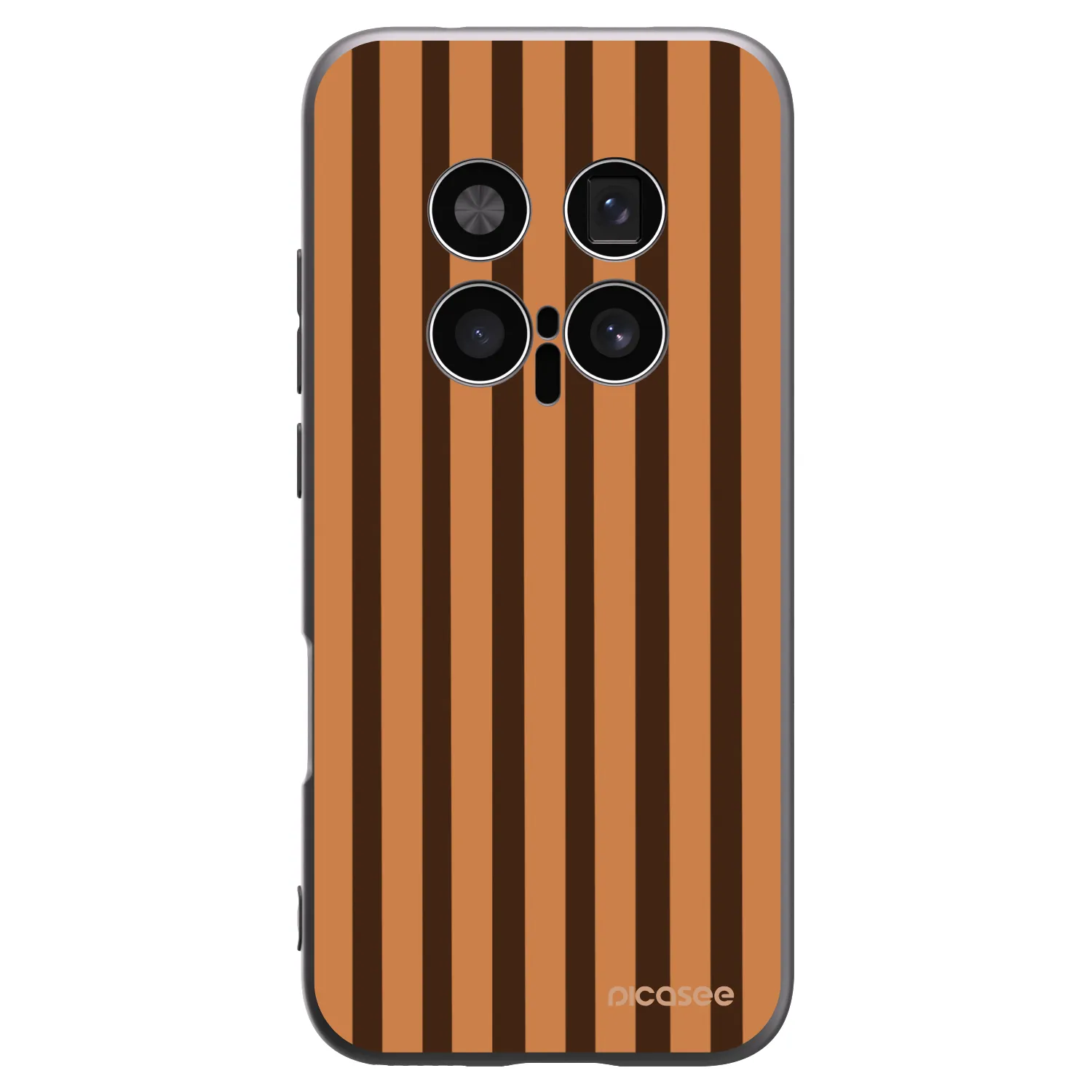 Picasee crna silikonska maskica za Honor Magic8 Pro 5G - Caramel lines