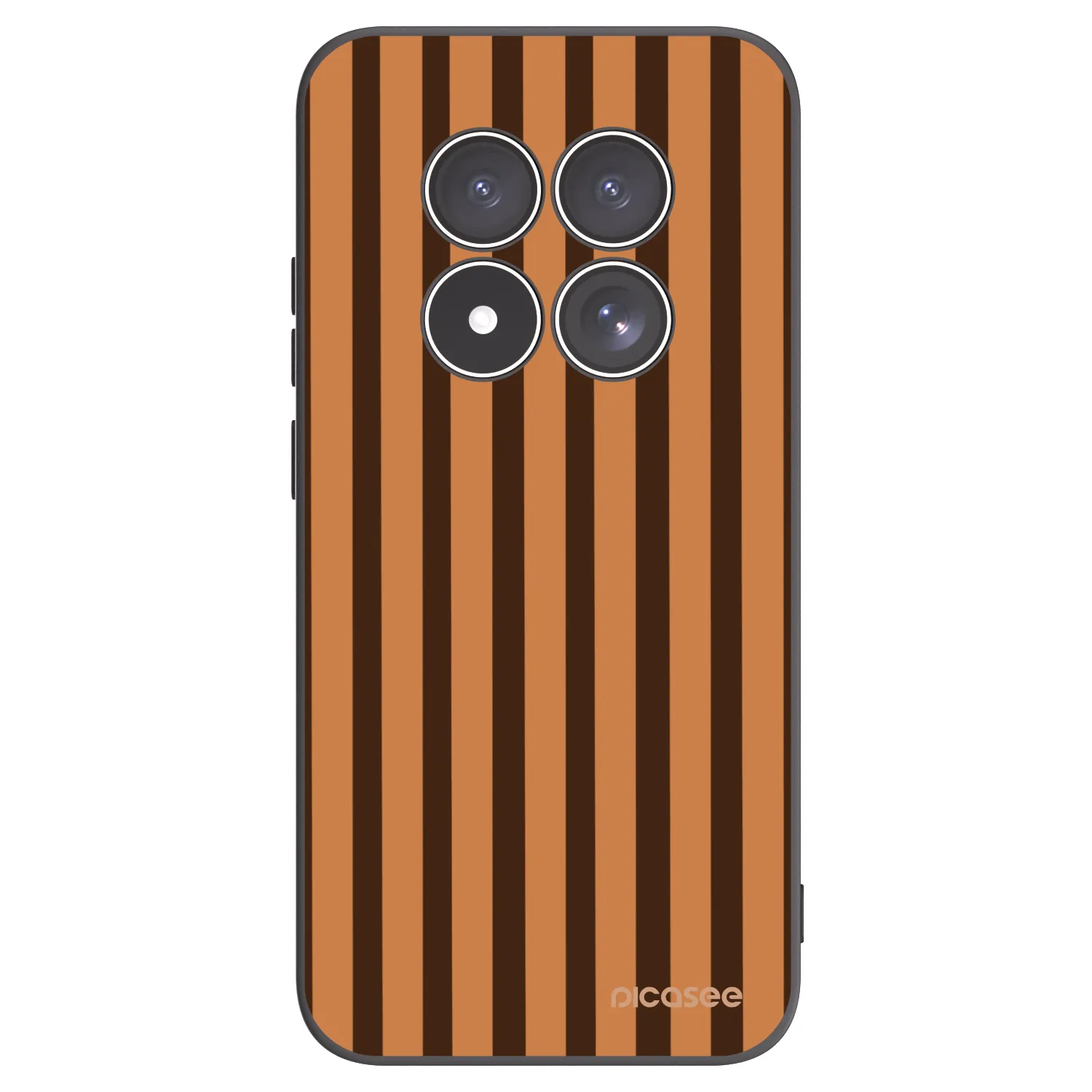 Picasee crna silikonska maskica za Xiaomi Redmi Note 15 Pro 5G - Caramel lines