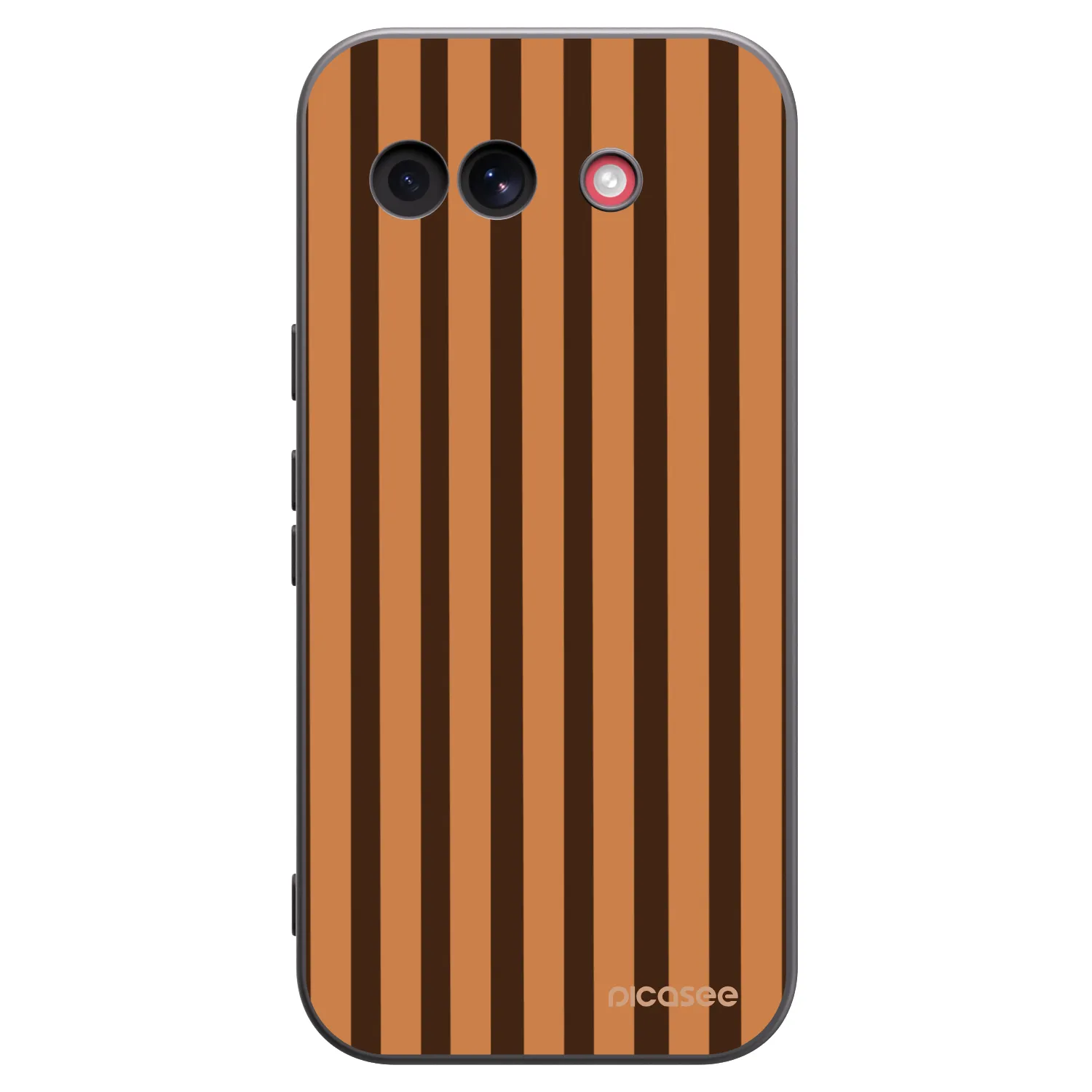 Picasee crna silikonska maskica za Google Pixel 10a - Caramel lines