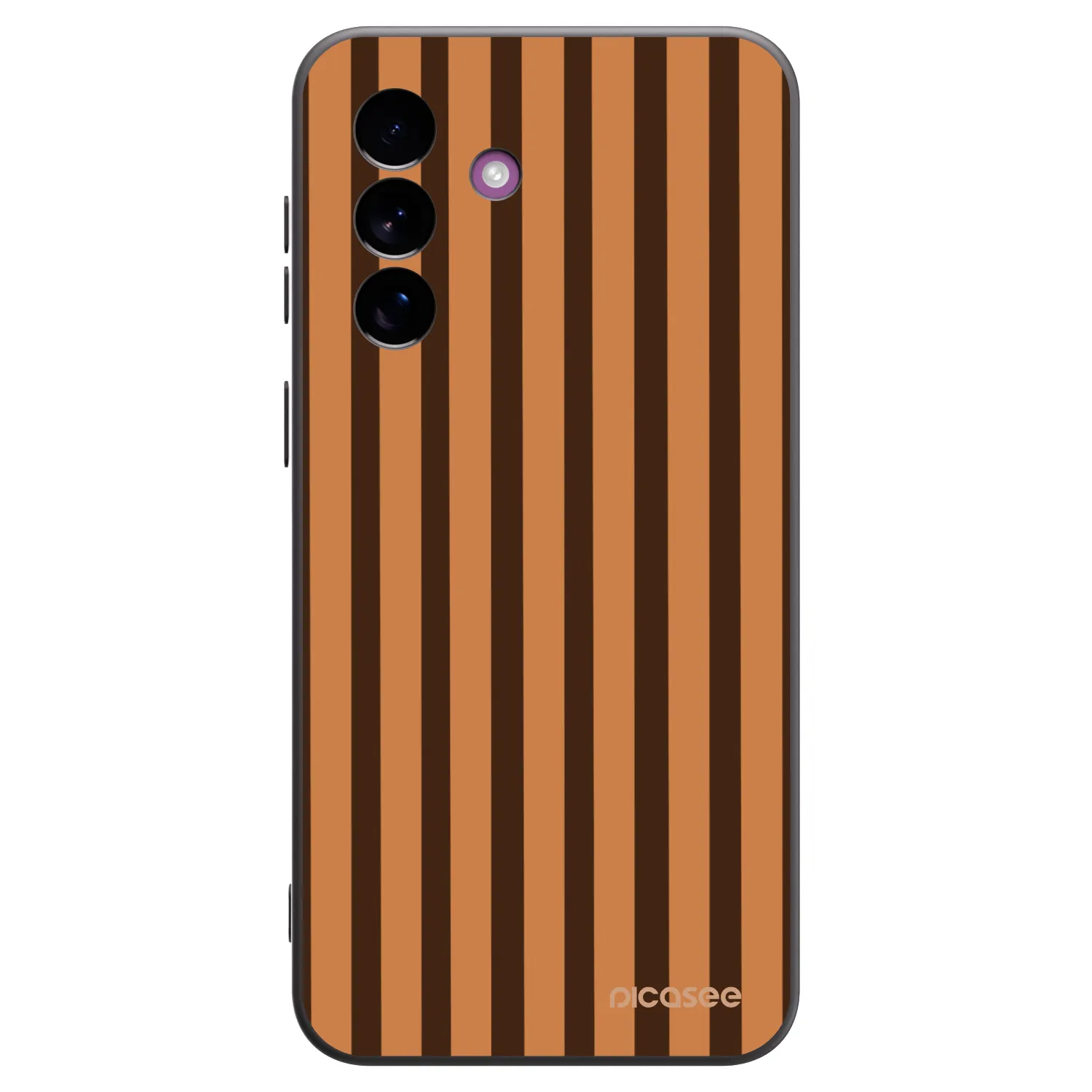 Picasee crna silikonska maskica za Samsung Galaxy A37 - Caramel lines