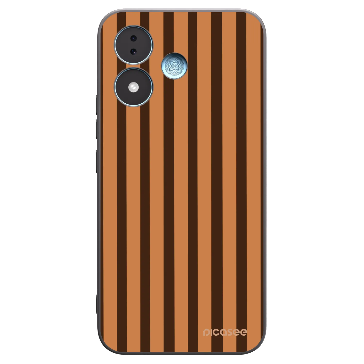 Picasee crna silikonska maskica za Xiaomi Redmi Note 17 5G - Caramel lines