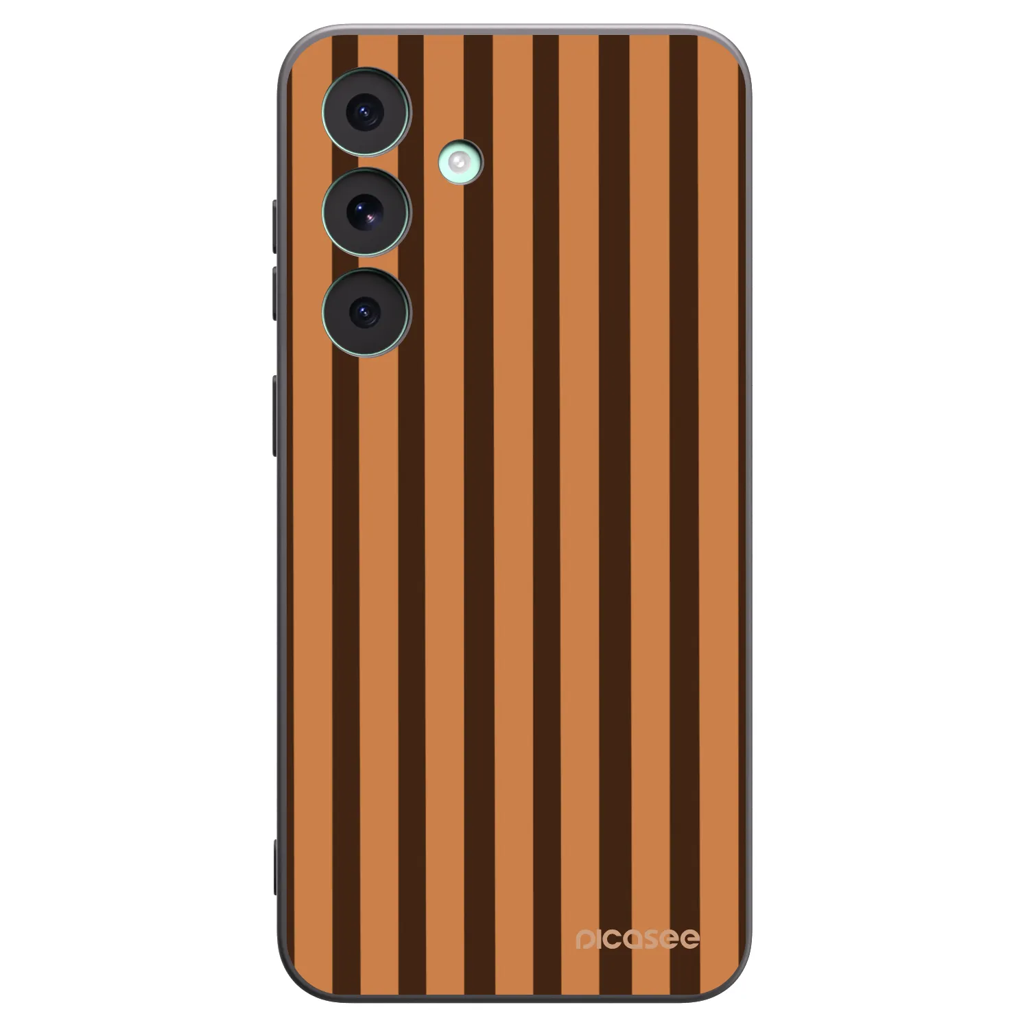 Picasee crna silikonska maskica za Samsung Galaxy S26 FE - Caramel lines