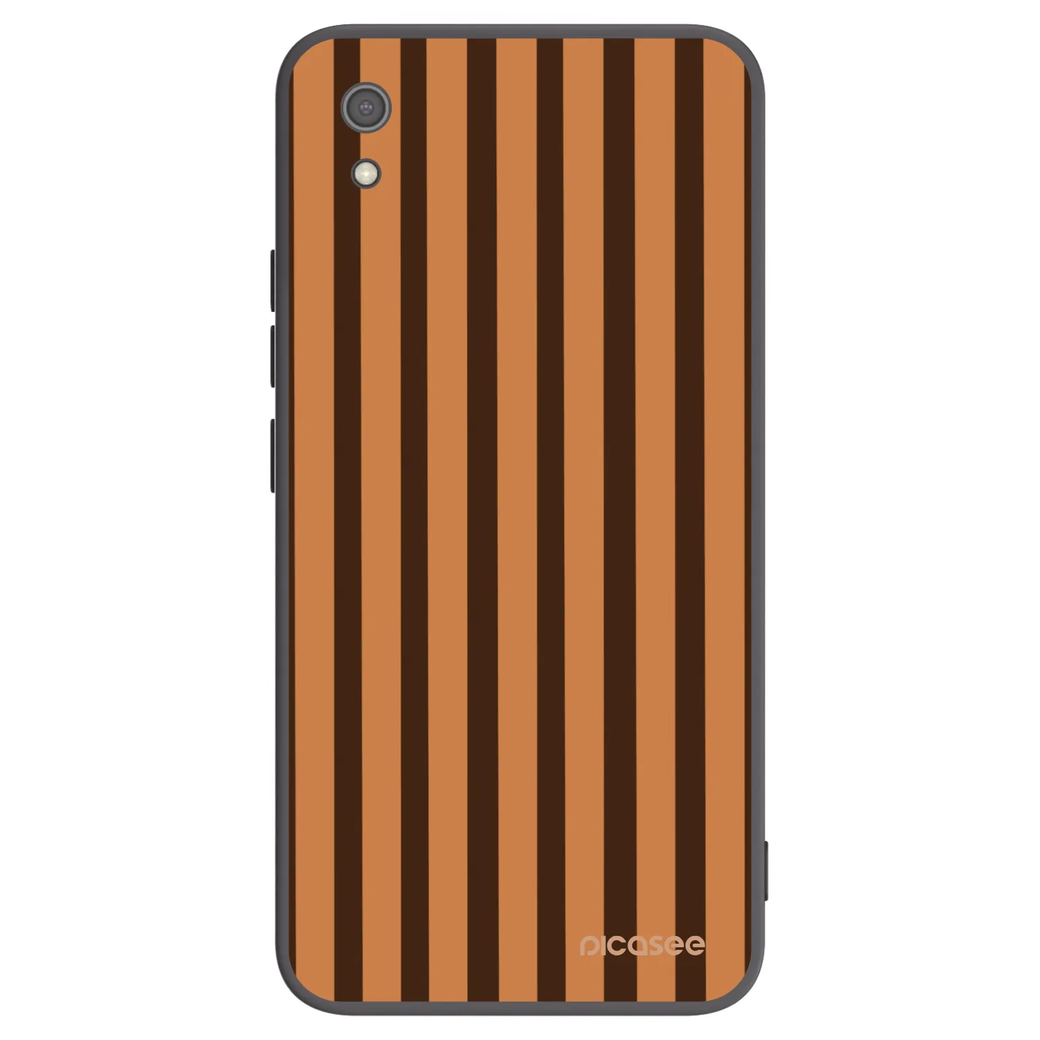 Picasee crna silikonska maskica za Xiaomi Redmi 7A - Caramel lines