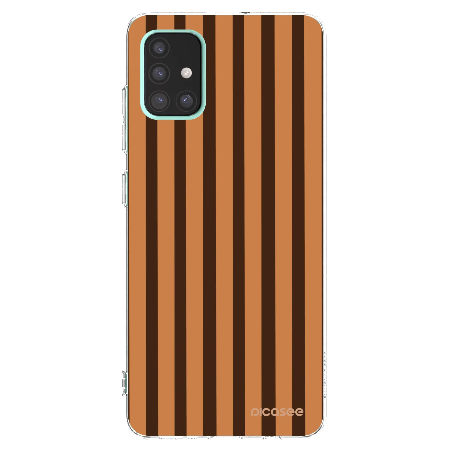 Picasee silikonska prozirna maskica za Samsung Galaxy A51 A515F - Caramel lines