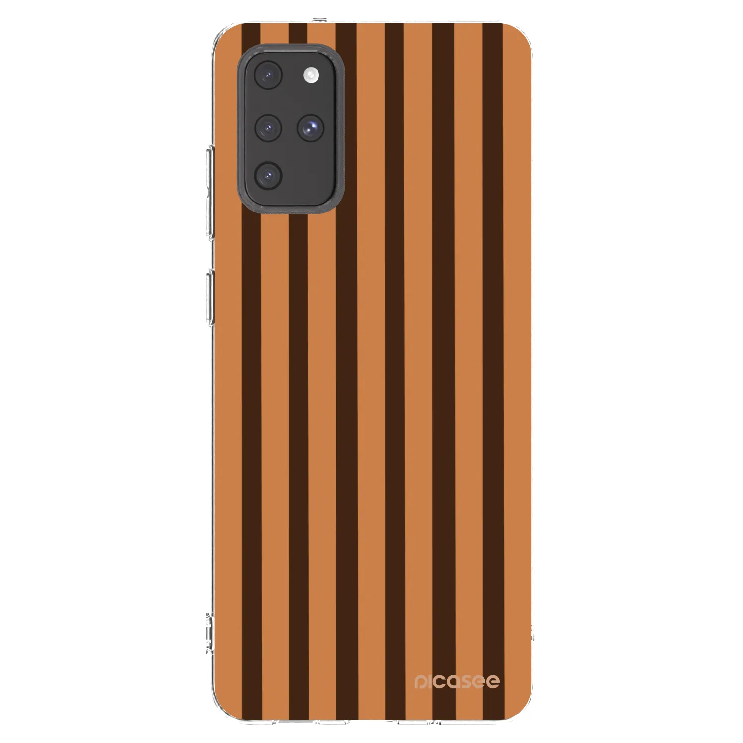 Picasee silikonska prozirna maskica za Samsung Galaxy S20+ G985F - Caramel lines
