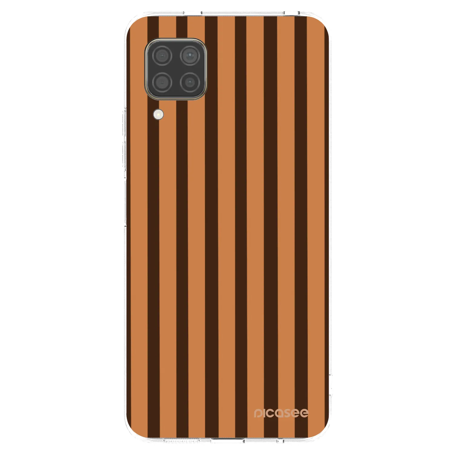 Picasee silikonska prozirna maskica za Huawei P40 Lite - Caramel lines